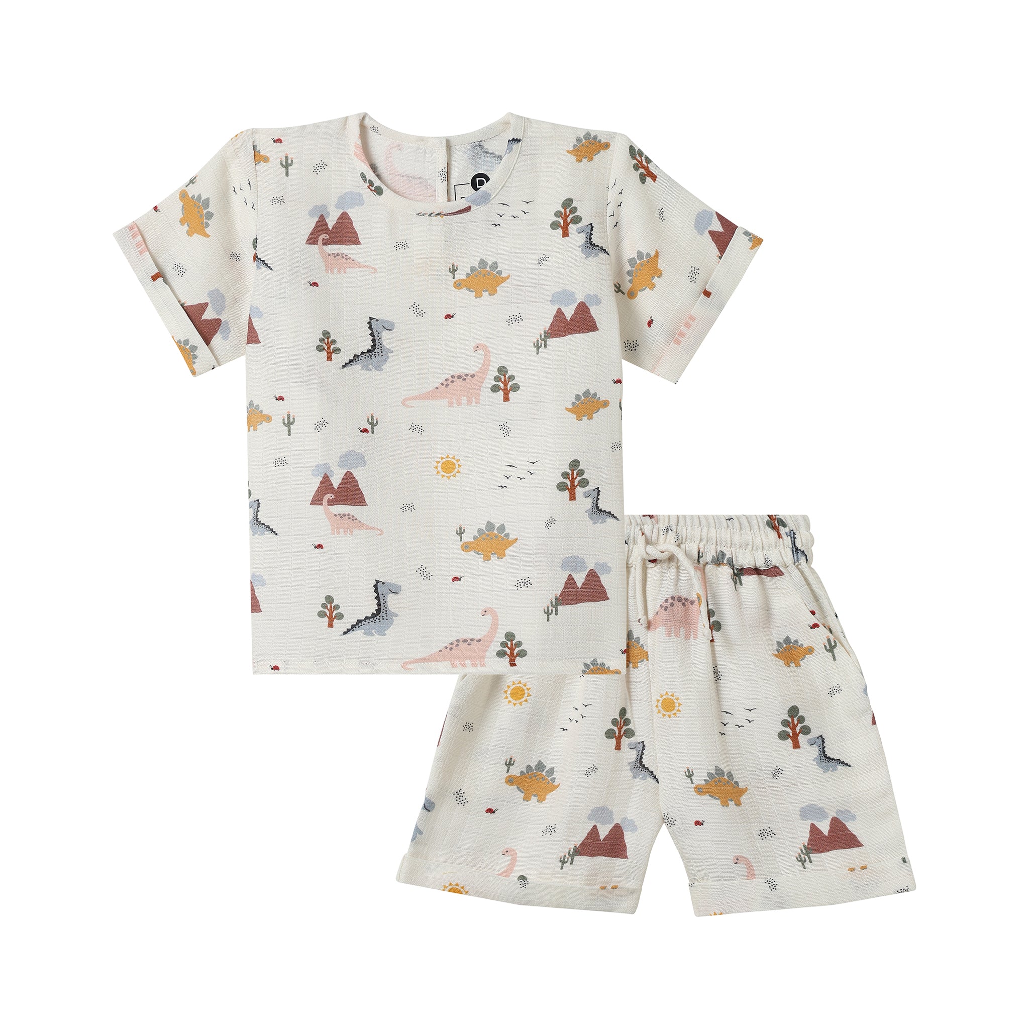Organic Muslin Tee & Shorts Set