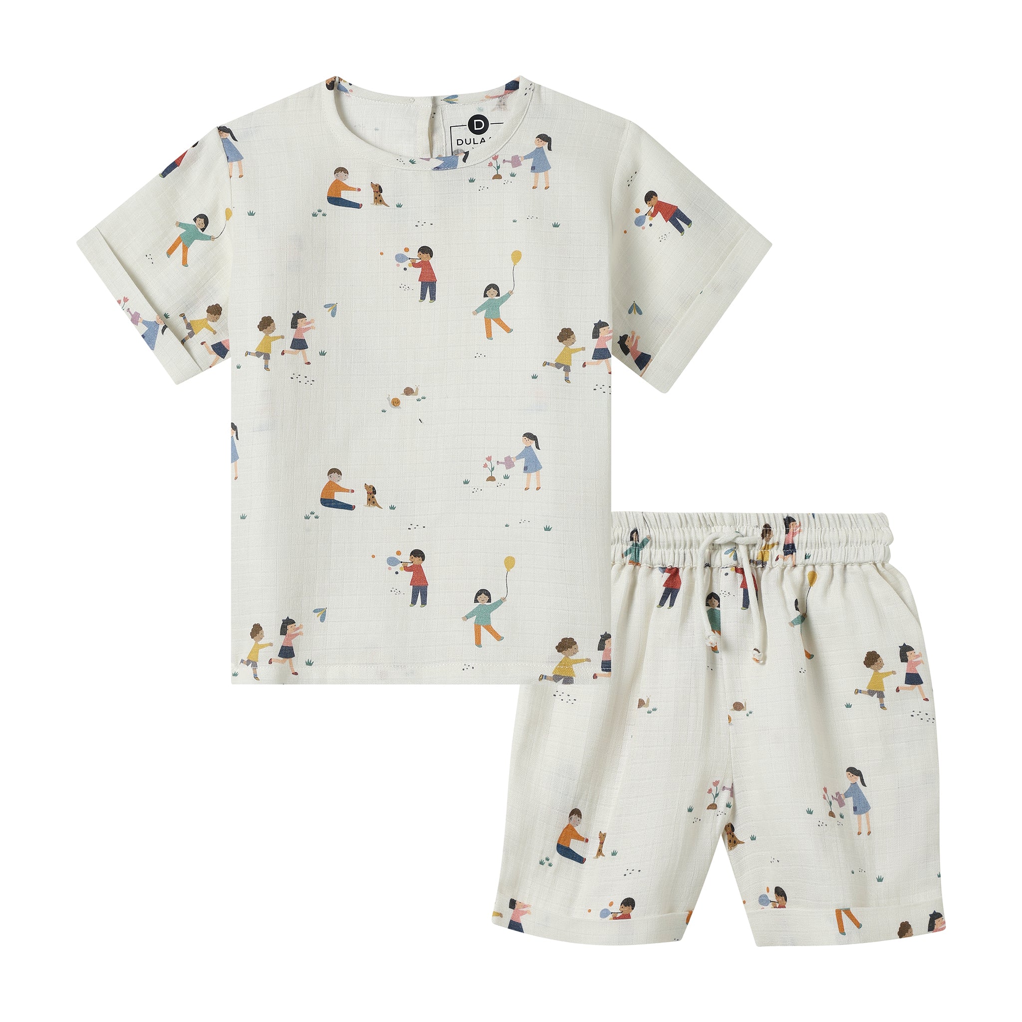 Organic Muslin Tee & Shorts Set