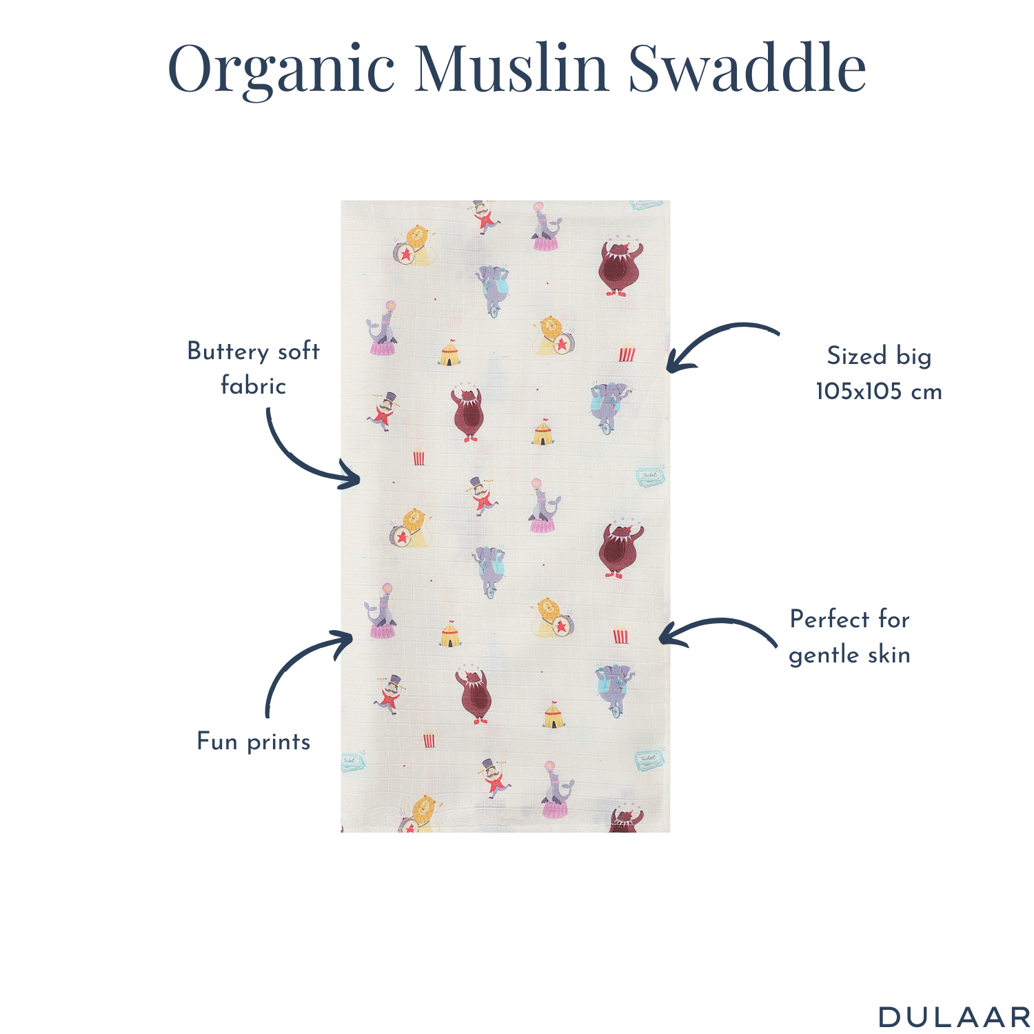 Organic Muslin Swaddle