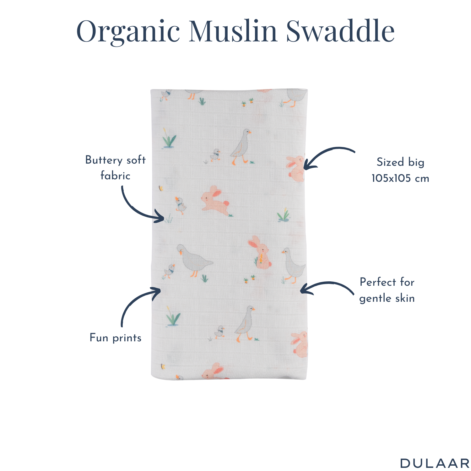 Organic Muslin Swaddle