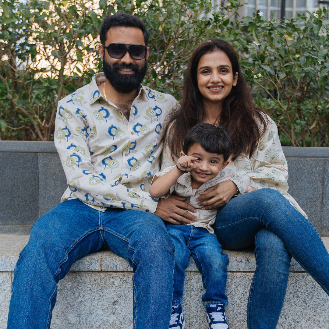Cotton Linen Top | Hand-Block Printed | Twinning for Mom