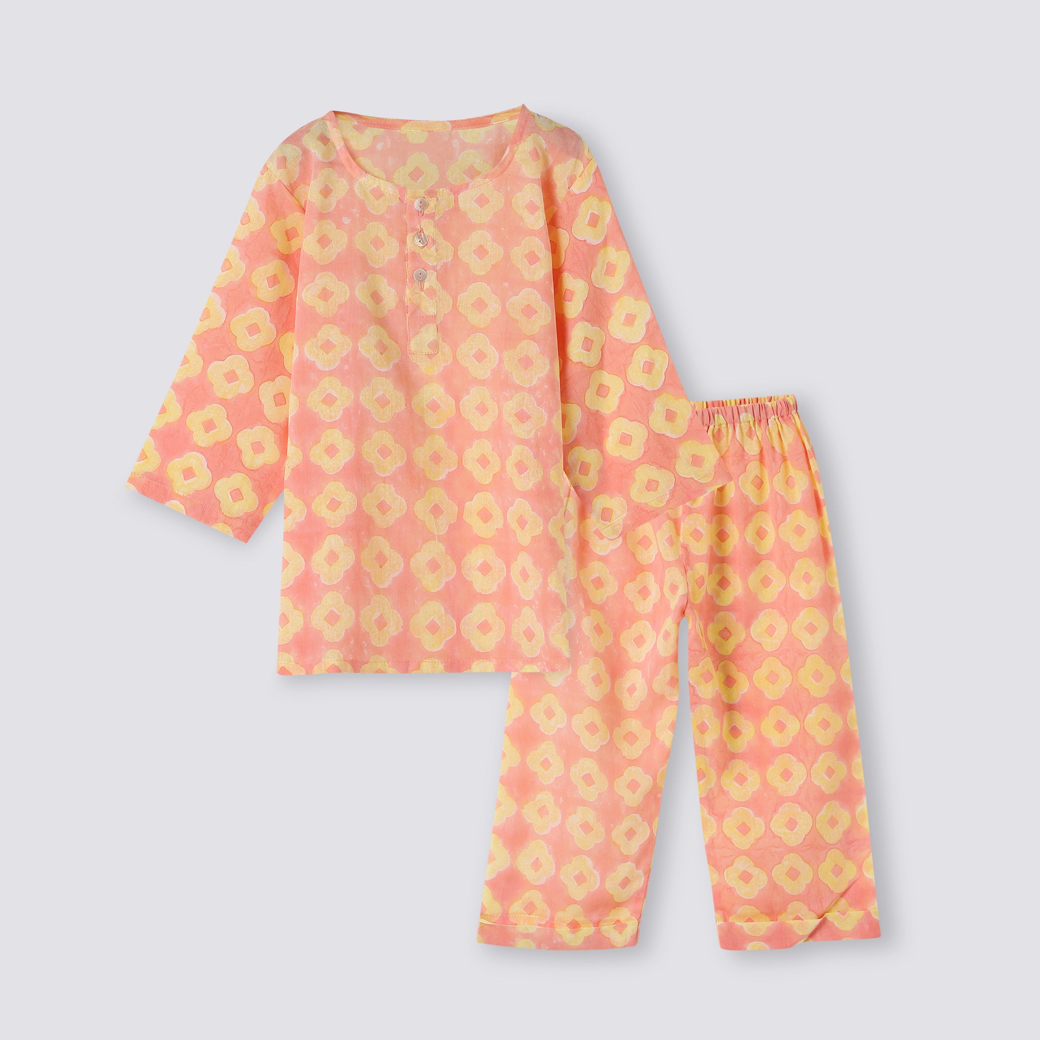 Mulmul Nightwear Set | Hand-Block Printed