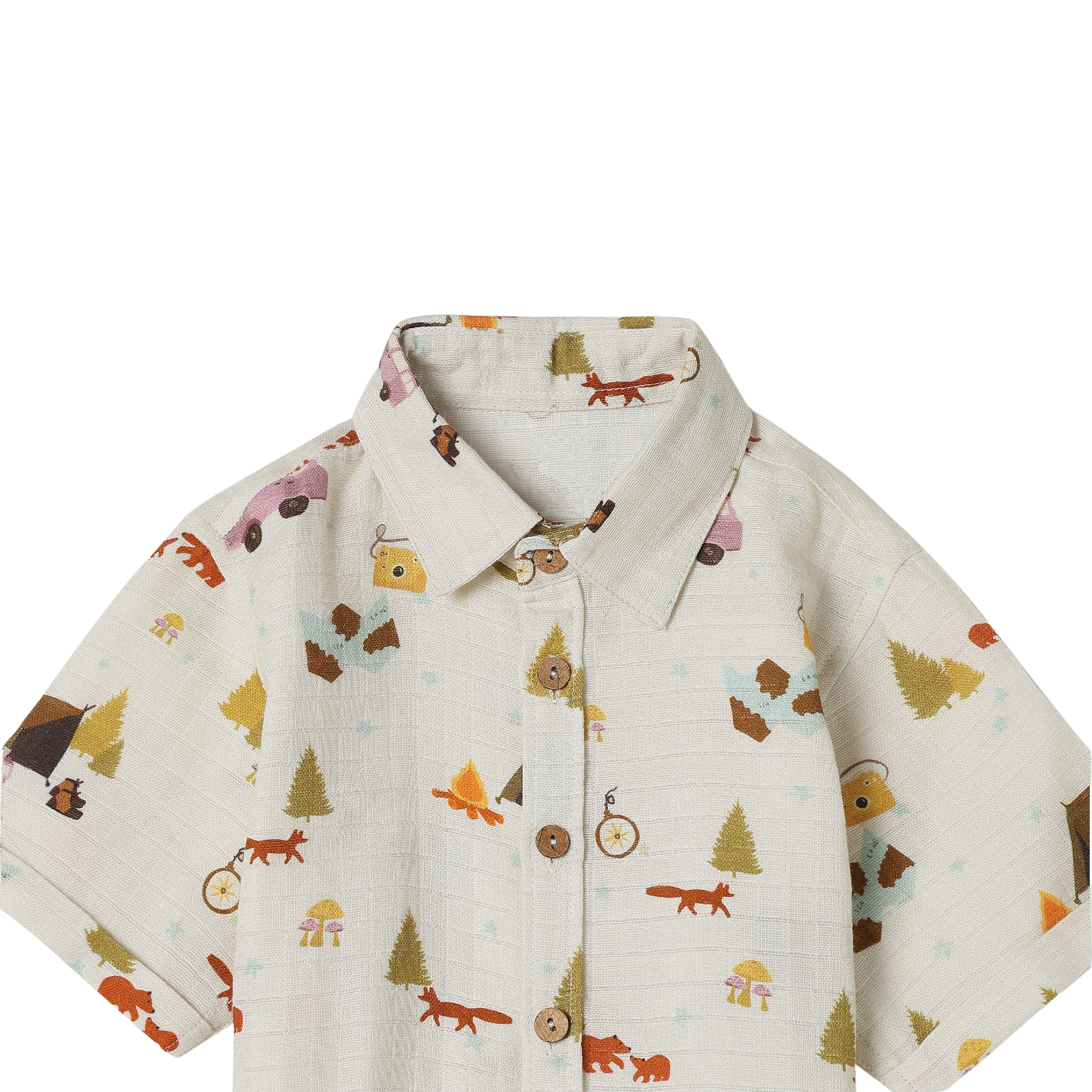 Organic Muslin Shirt & Shorts Set