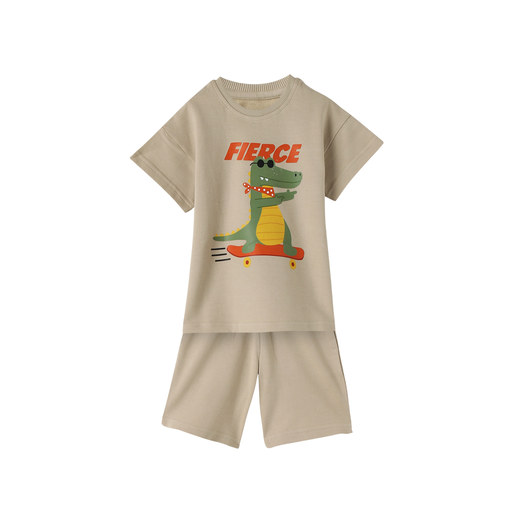 French Terry Tee & Shorts Co-ord Set