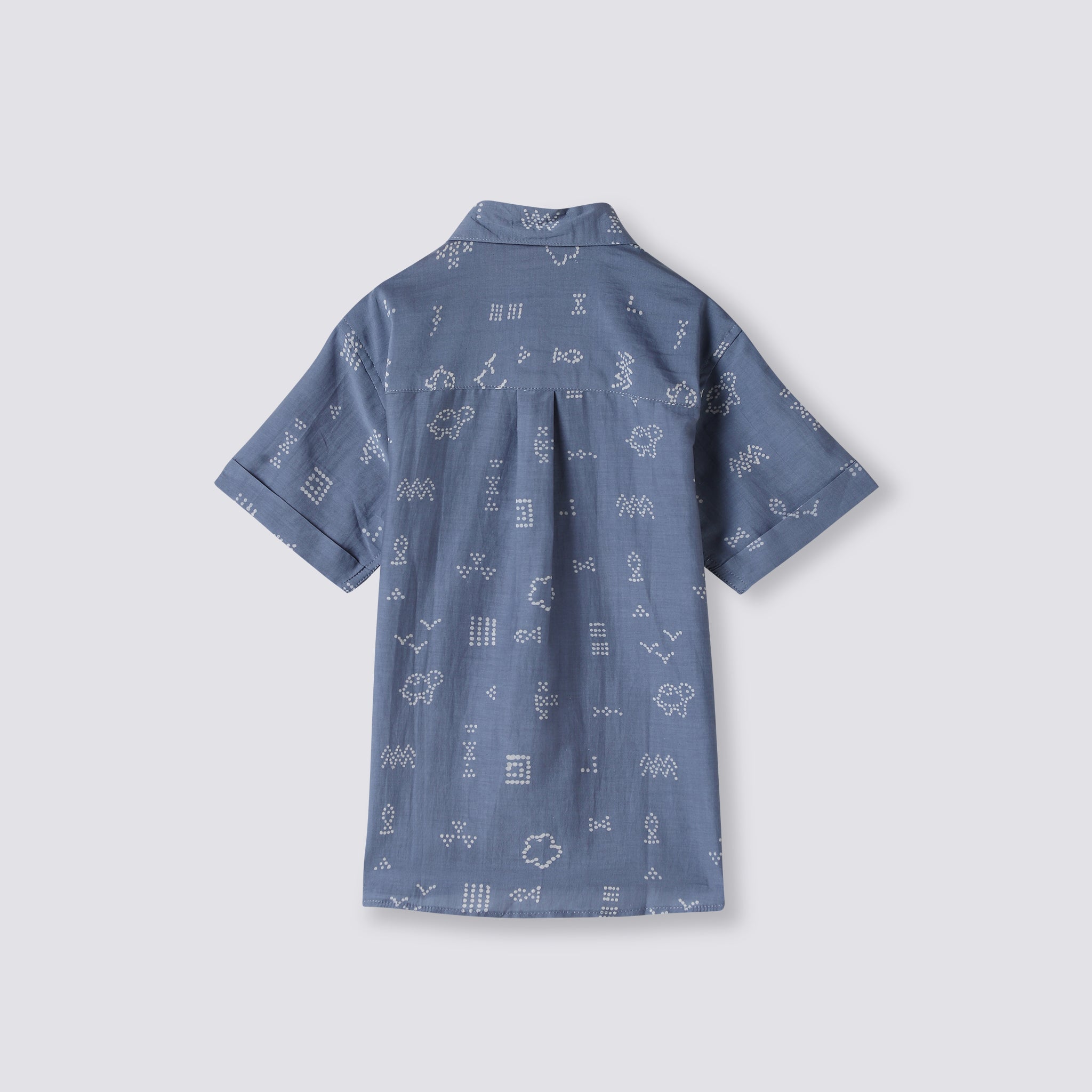 Cotton Silk Shirt | Hand-Block Printed