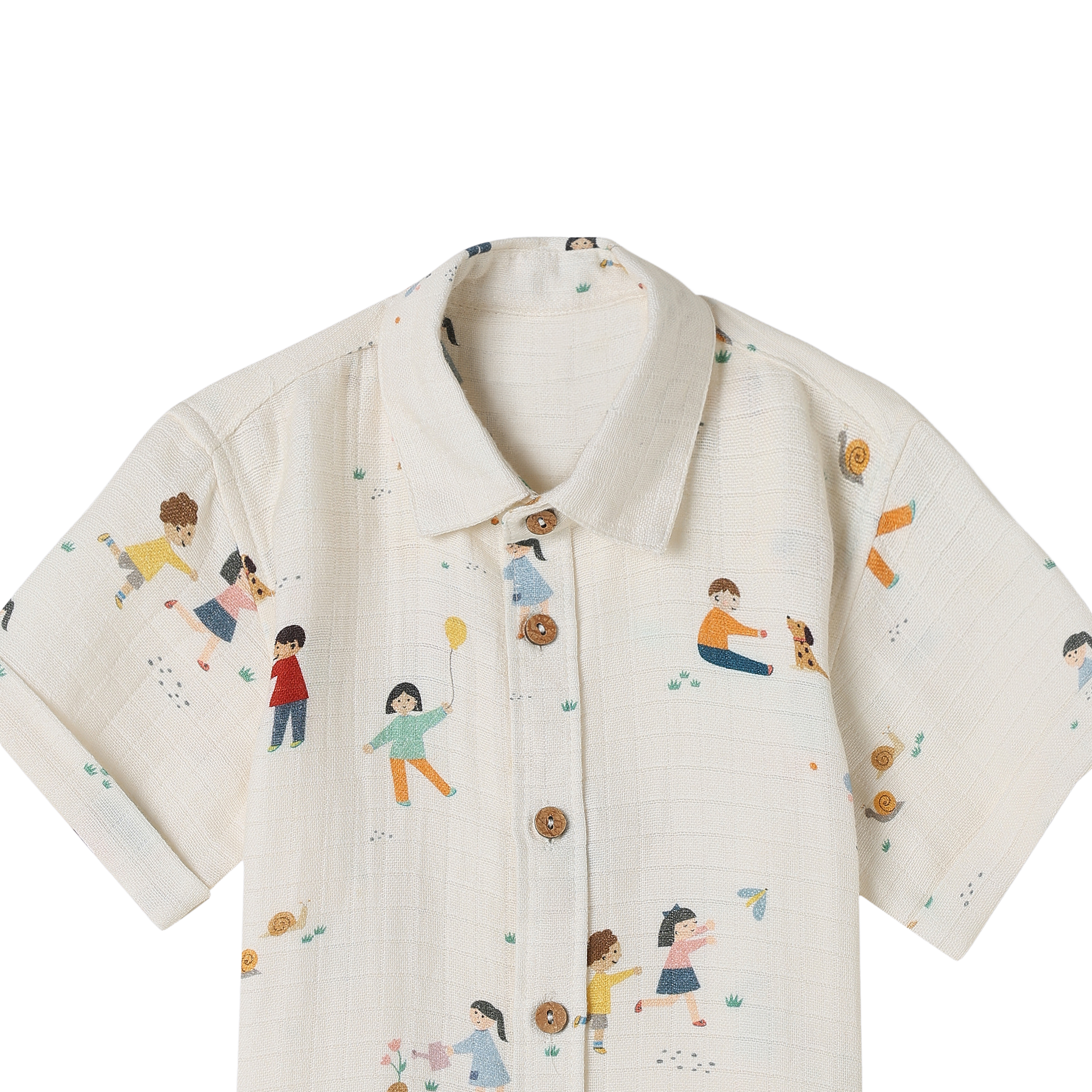 Organic Muslin Shirt & Shorts Set