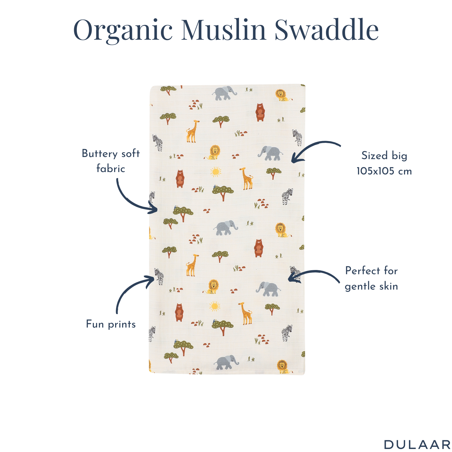 Organic Muslin Swaddle