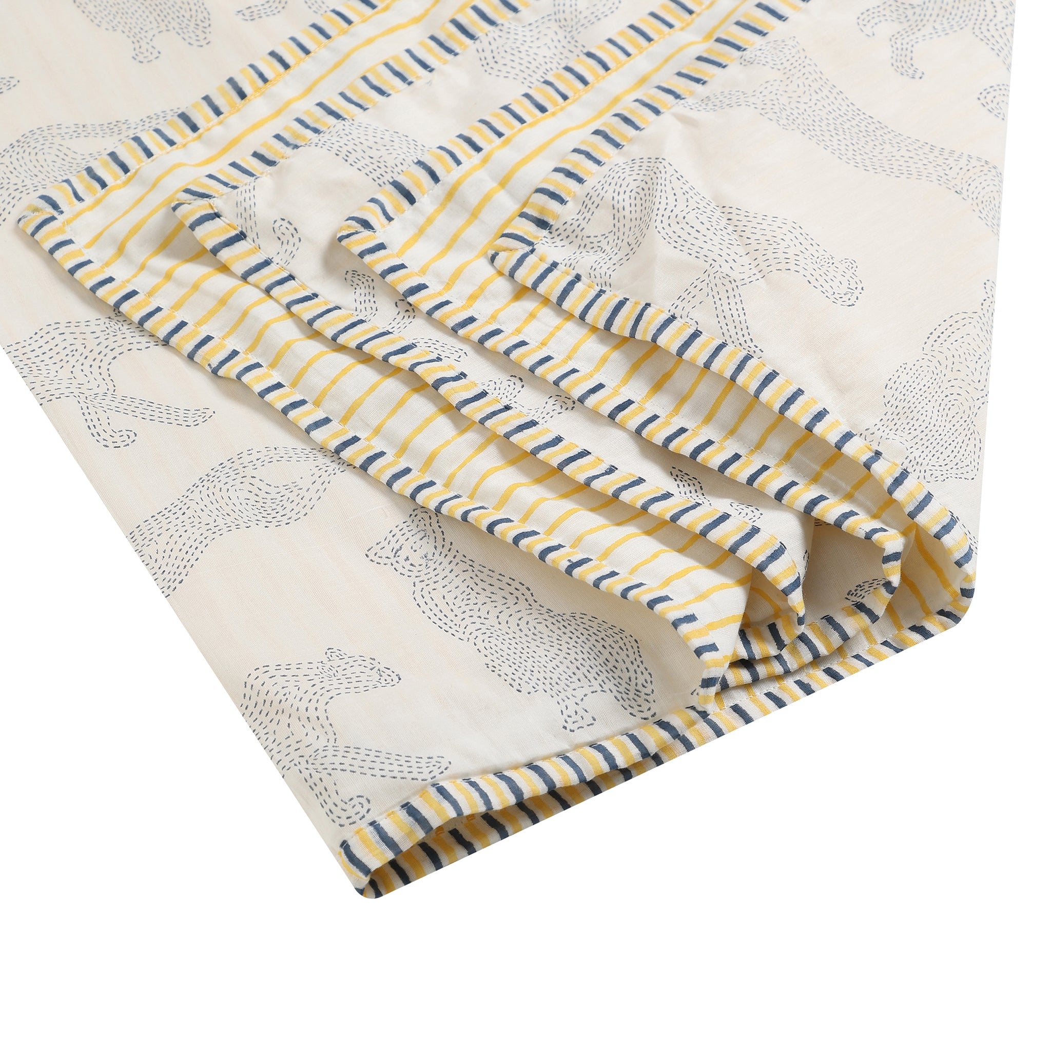 Mulmul Muslin Dohar | Hand-Block Printed