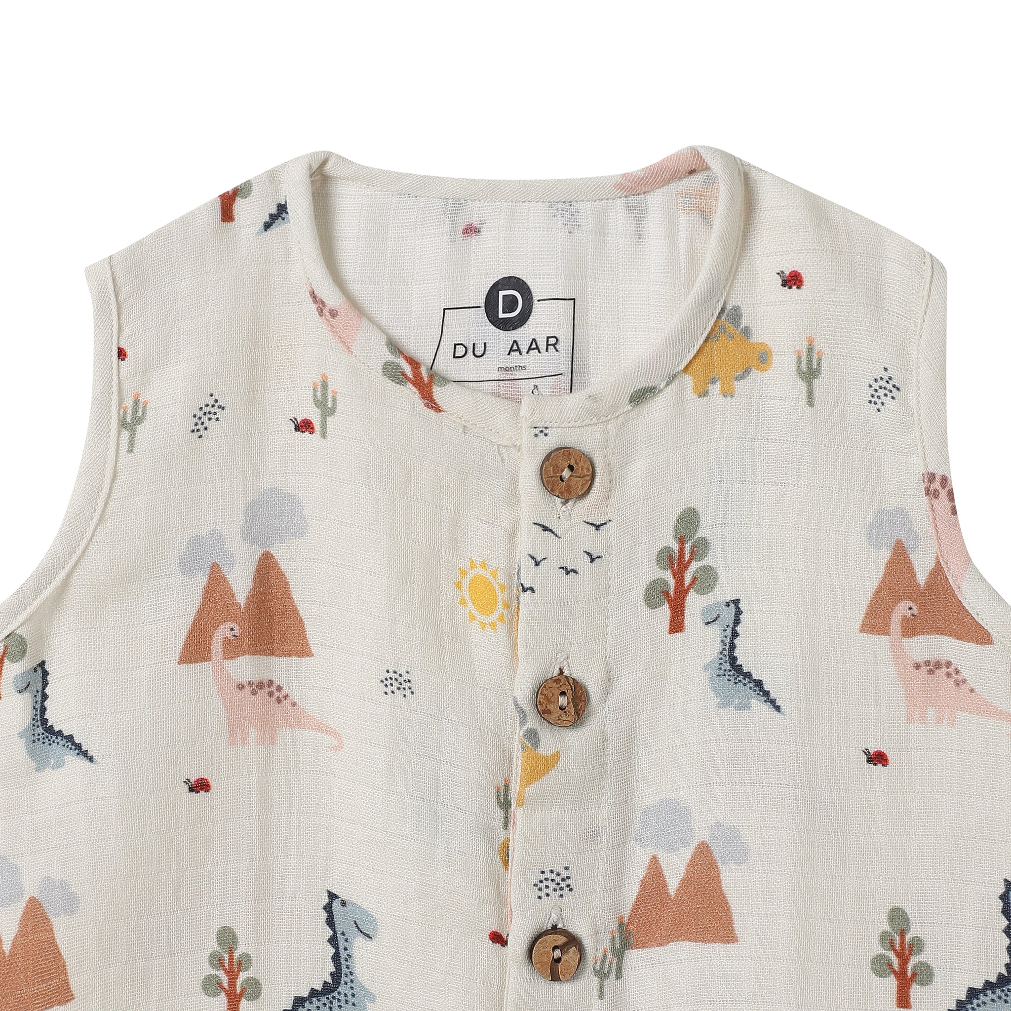 Organic Muslin Vest & Shorts Set