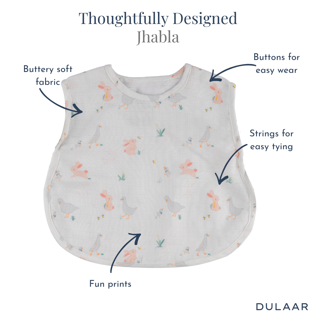 Organic Muslin Jhabla (Set of 3)