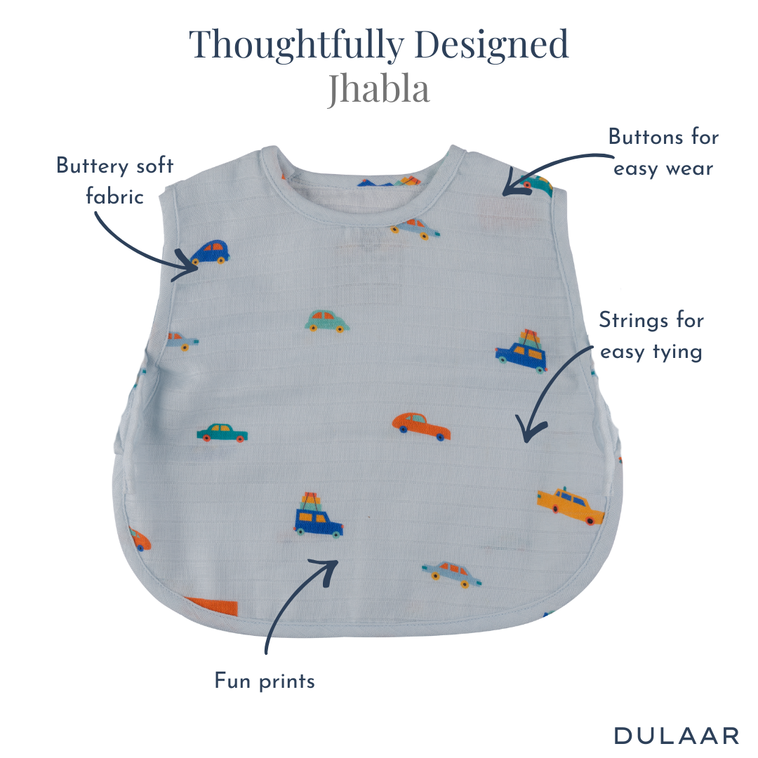 Organic Muslin Jhabla (Set of 3)