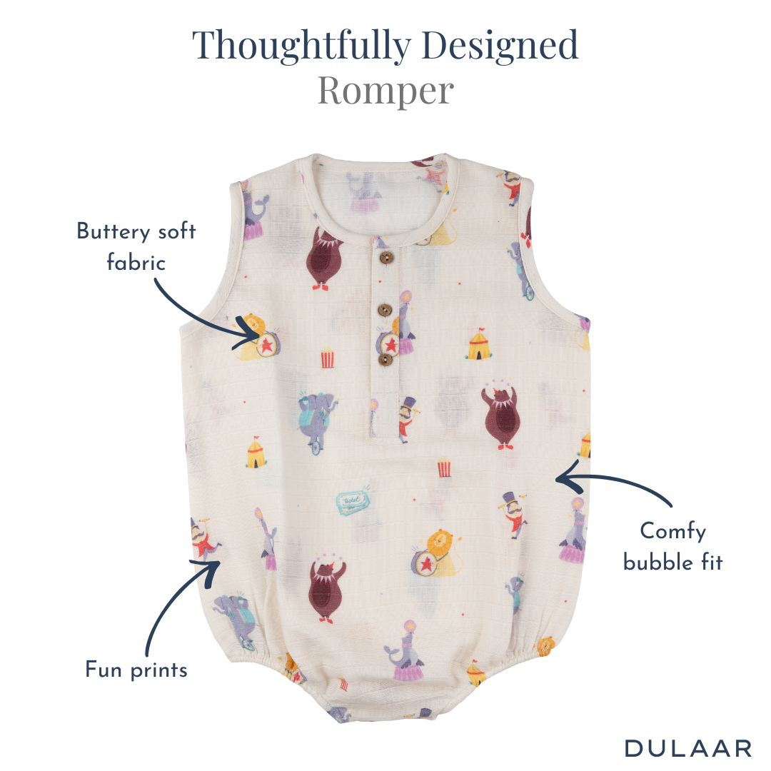 Organic Muslin Romper (Set of 3)