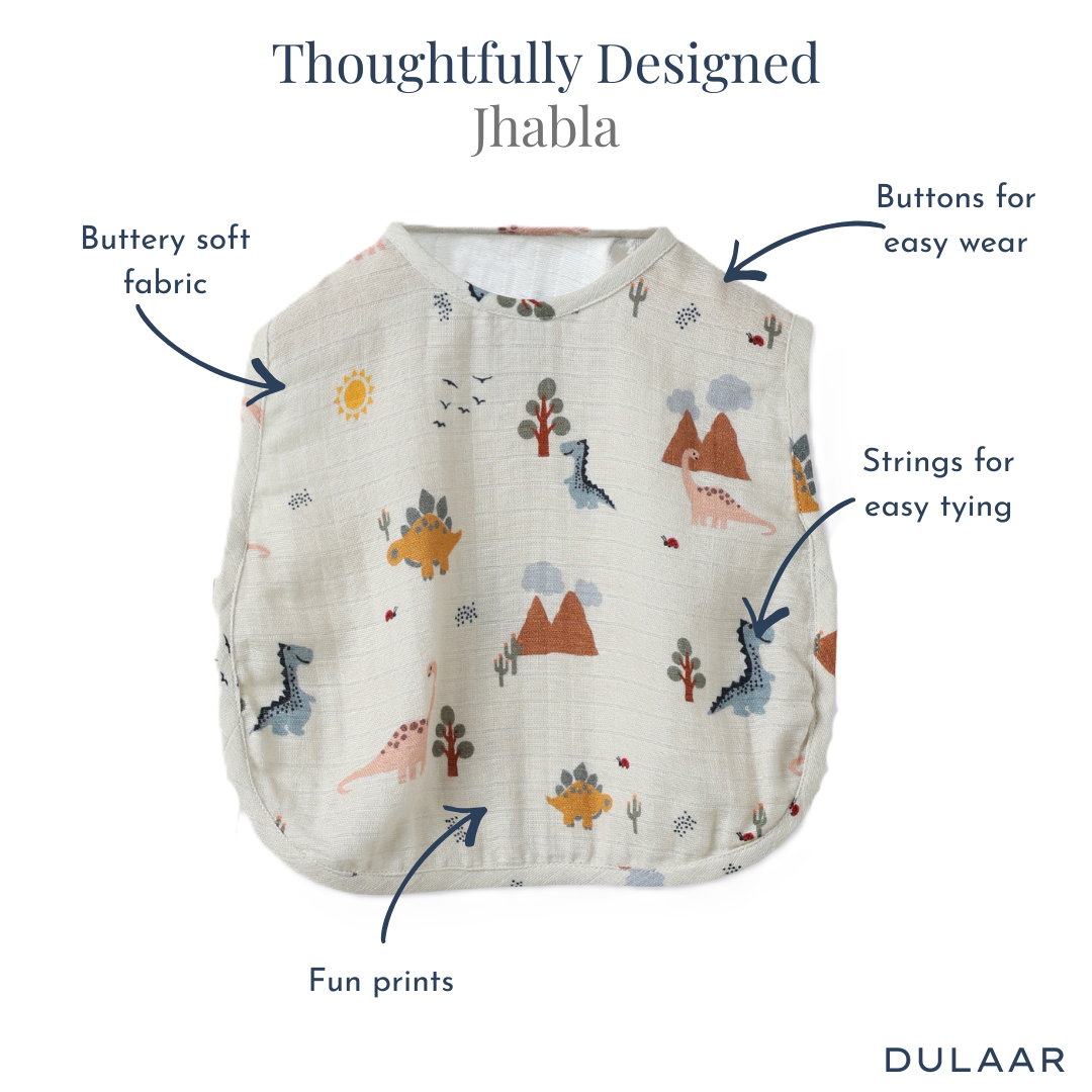 Organic Muslin Jhabla (Set of 3)