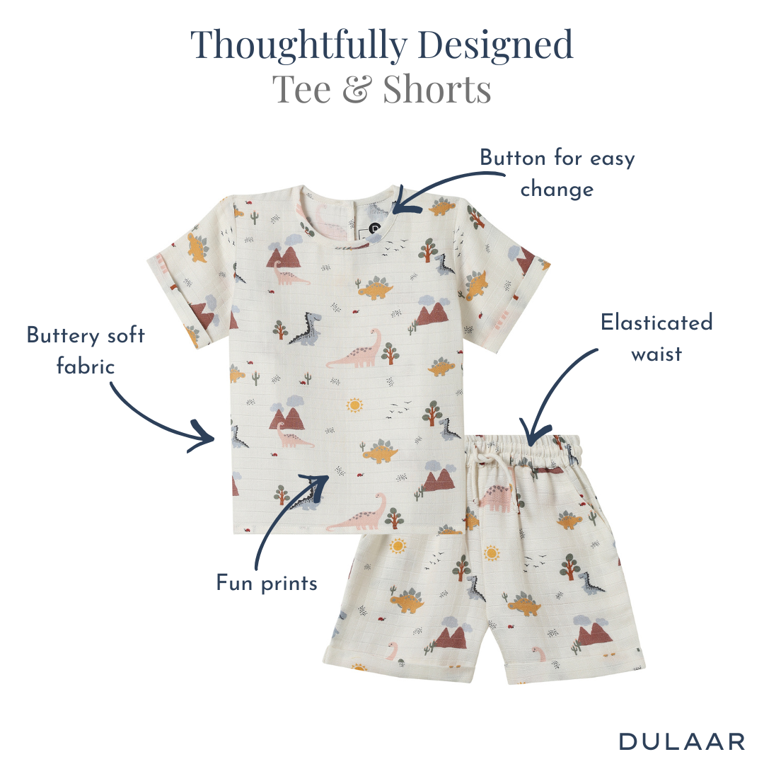Organic Muslin Tee & Shorts Set