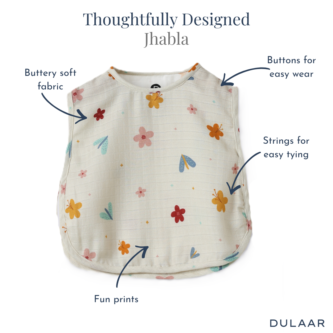 Organic Muslin Jhabla (Set of 3)