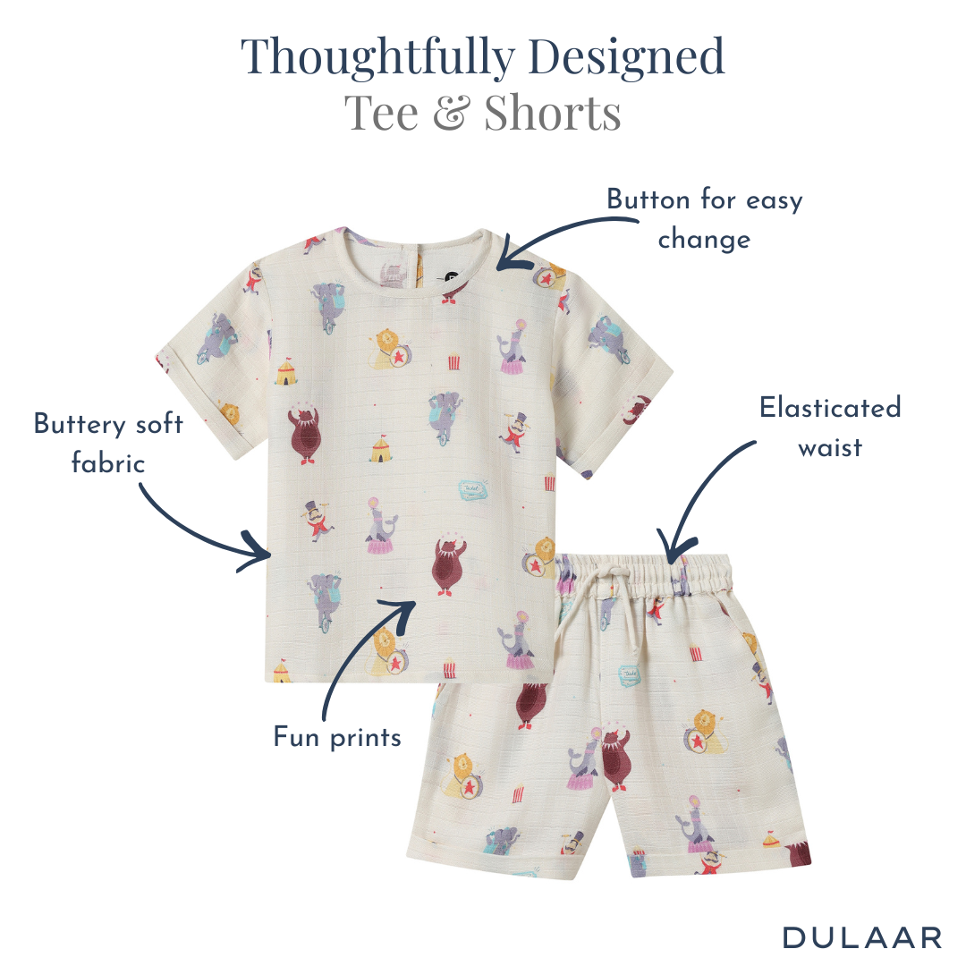 Organic Muslin Tee & Shorts Set