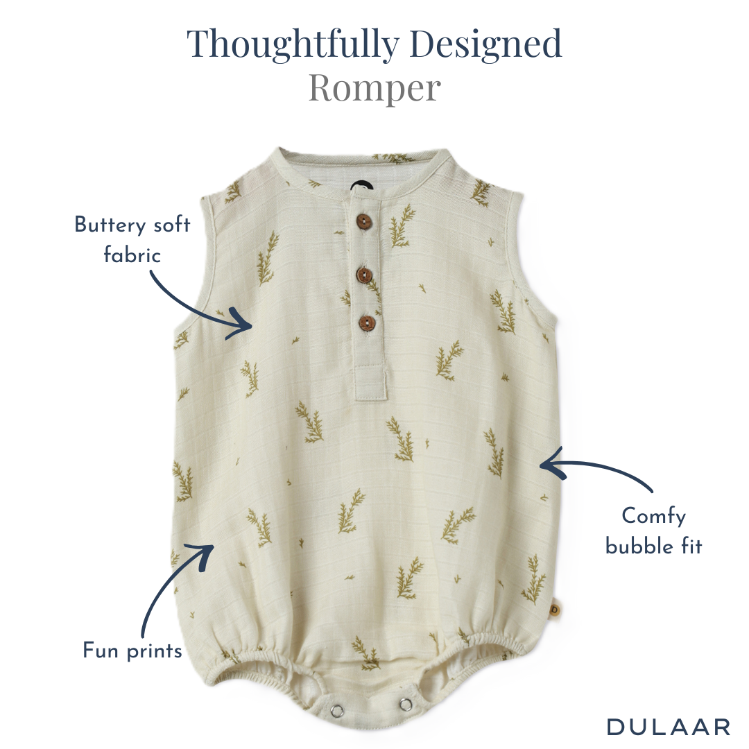 Organic Muslin Romper (Set of 3)