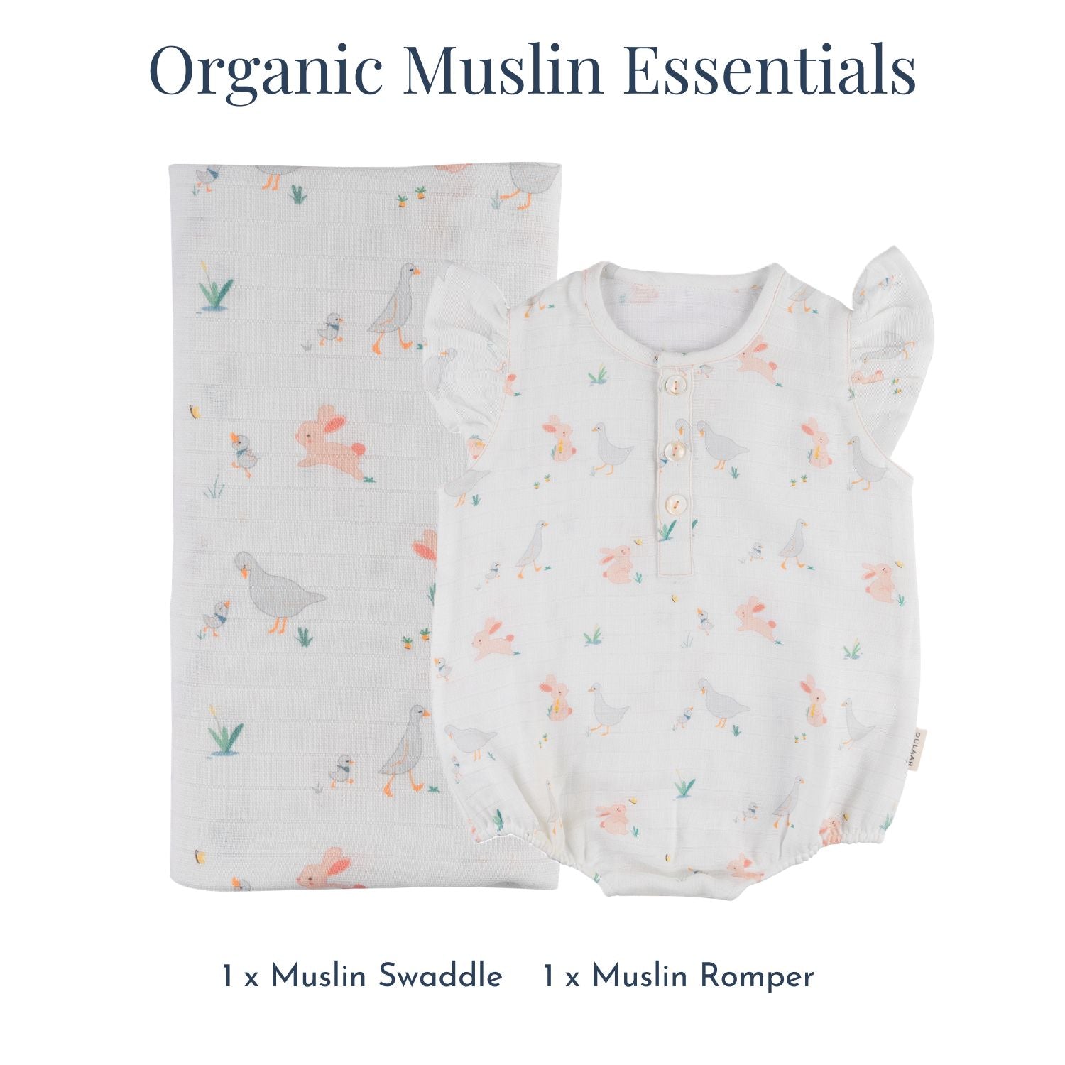 Organic Muslin Essentials (Set of 2)