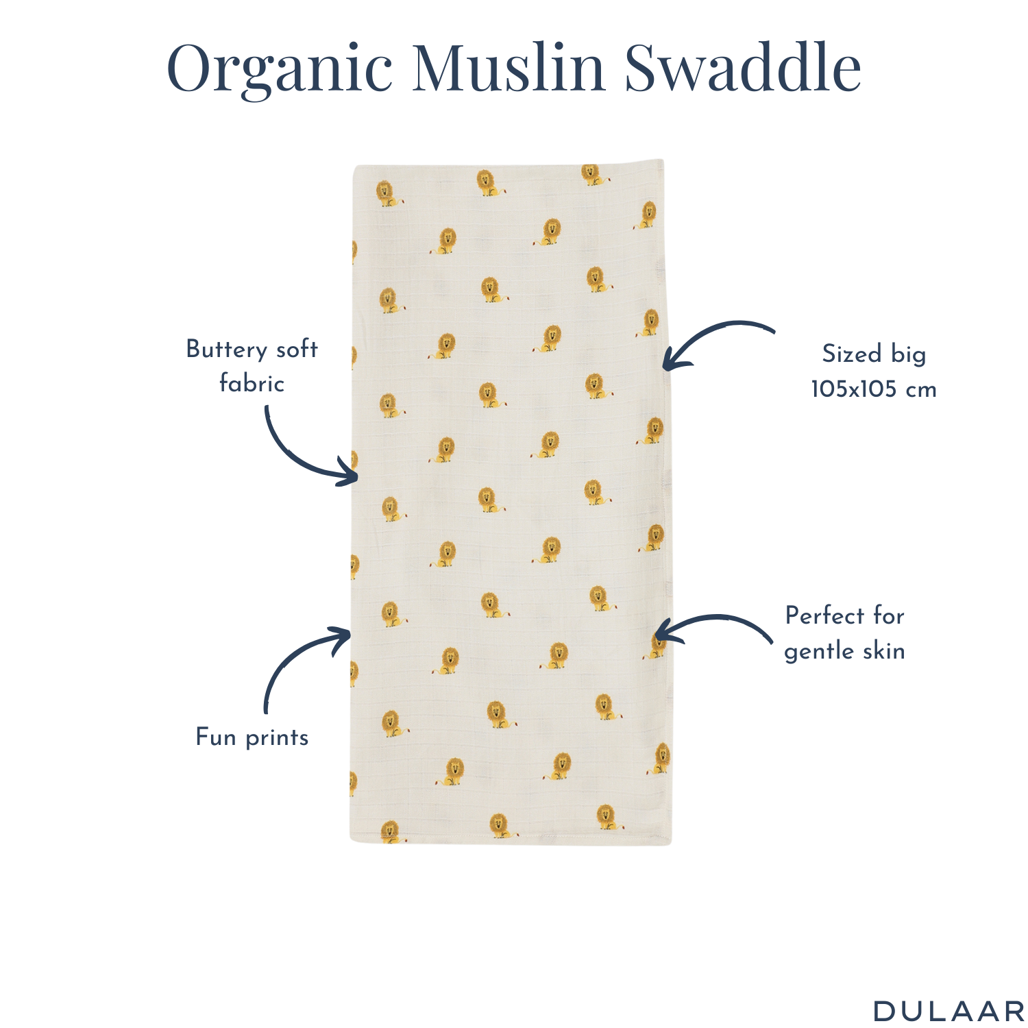 Organic Muslin Essentials (Set of 3)