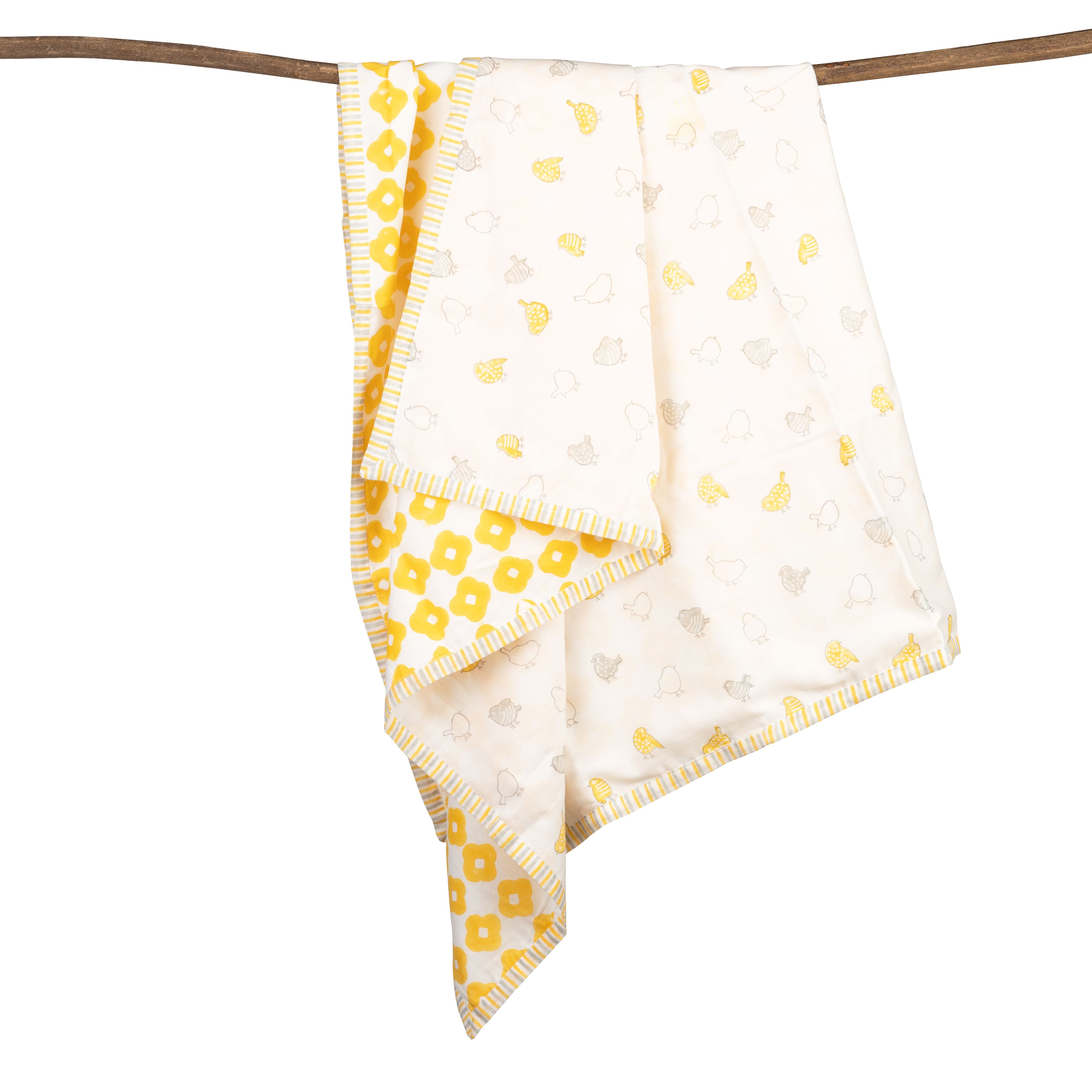 Mulmul Muslin Dohar | Hand-Block Printed