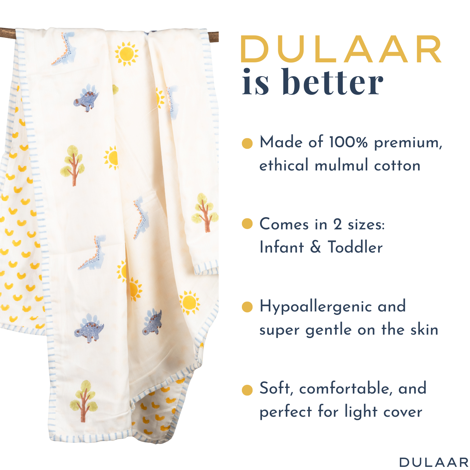 Mulmul Dohar & Quilt | Hand-Block Printed