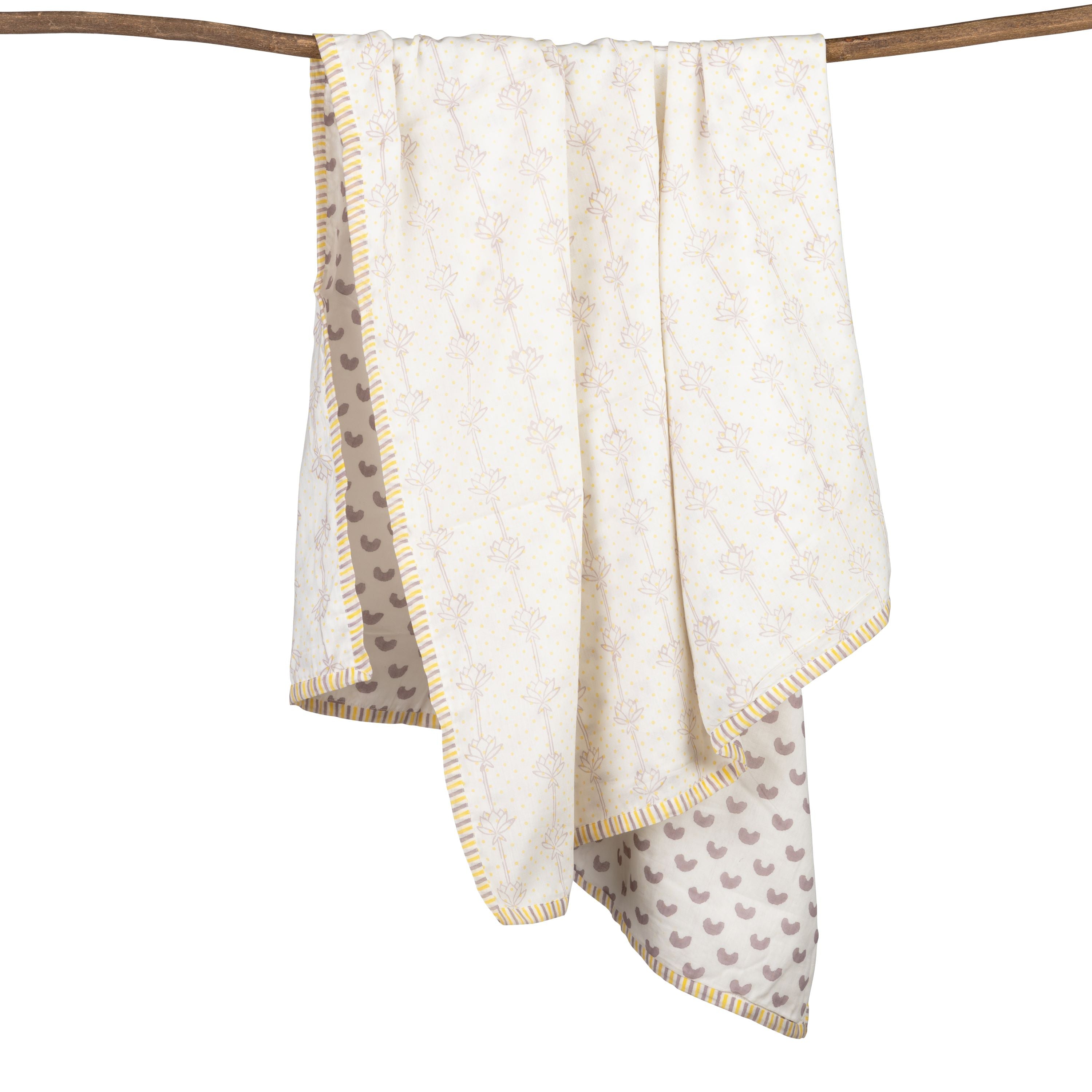 Mulmul Muslin Dohar | Hand-Block Printed