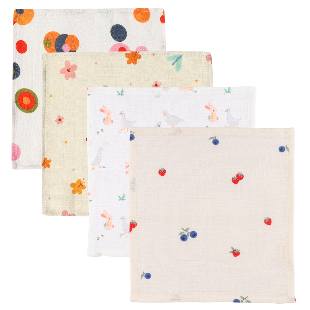 Organic Muslin Face Napkin (Set of 4)