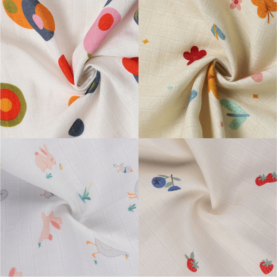 Organic Muslin Face Napkin (Set of 4)