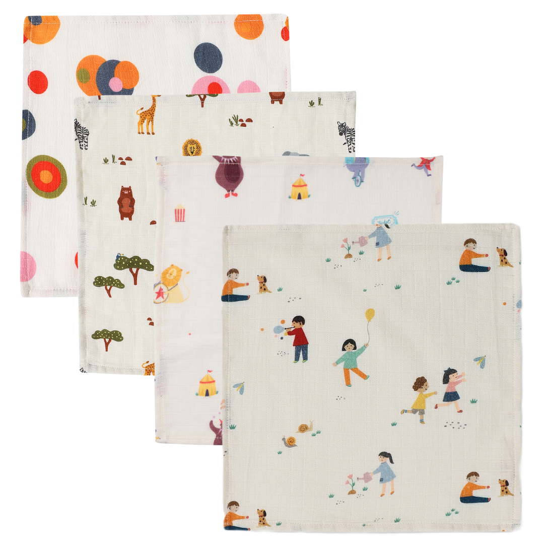 Organic Muslin Face Napkin (Set of 4)