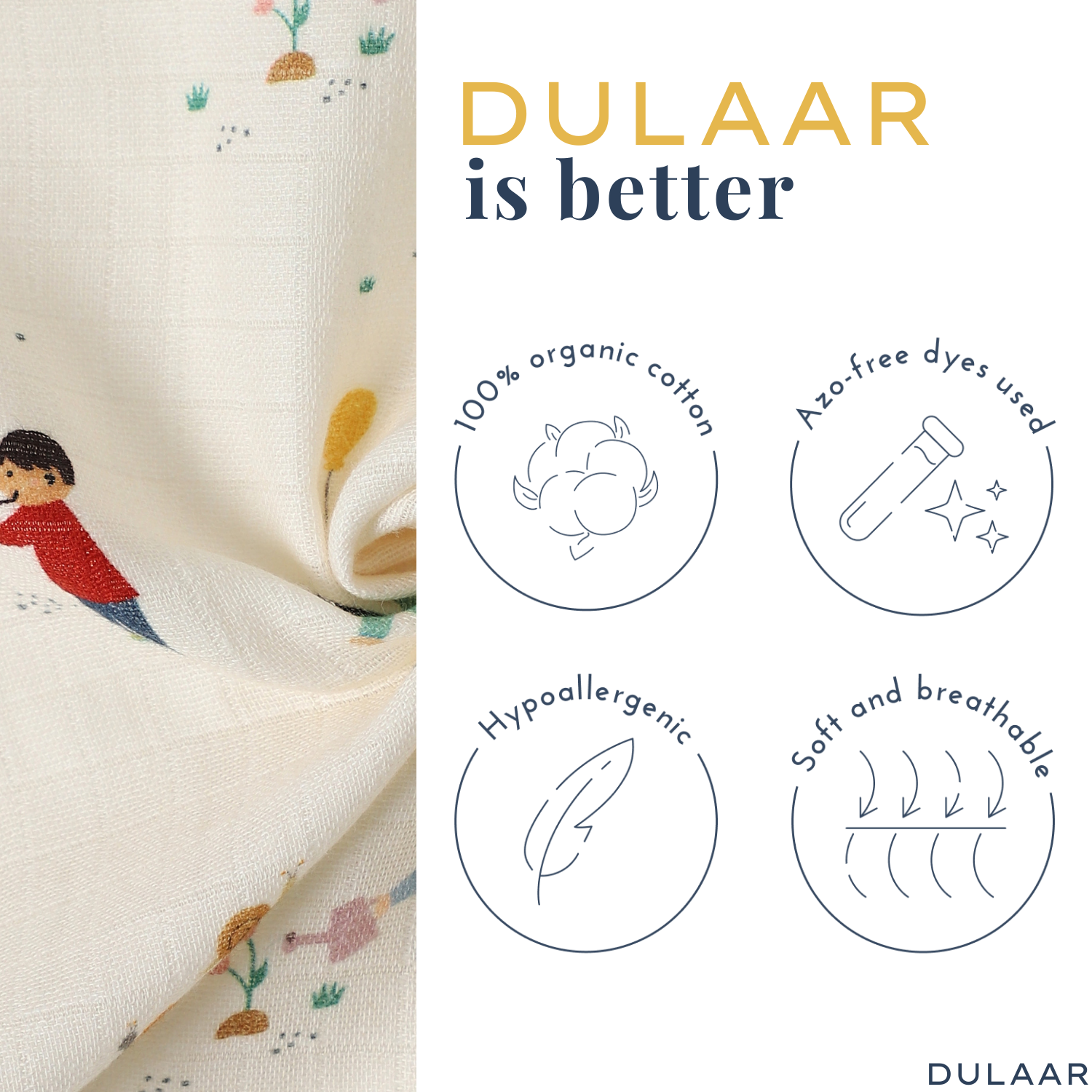 Organic Muslin Multipurpose Cloth