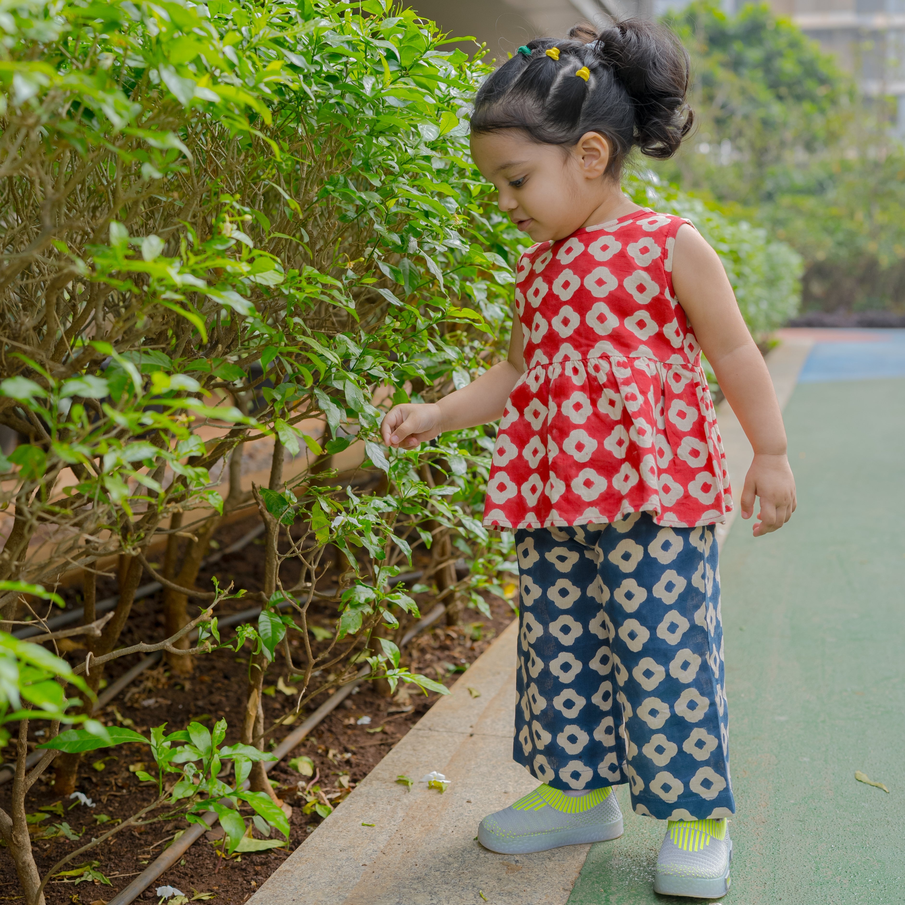 Cotton Linen Top & Pants Co-ord Set | Hand-Block Printed