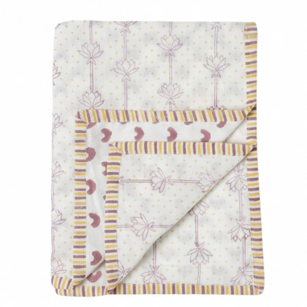 Mulmul Muslin Dohar | Hand-Block Printed