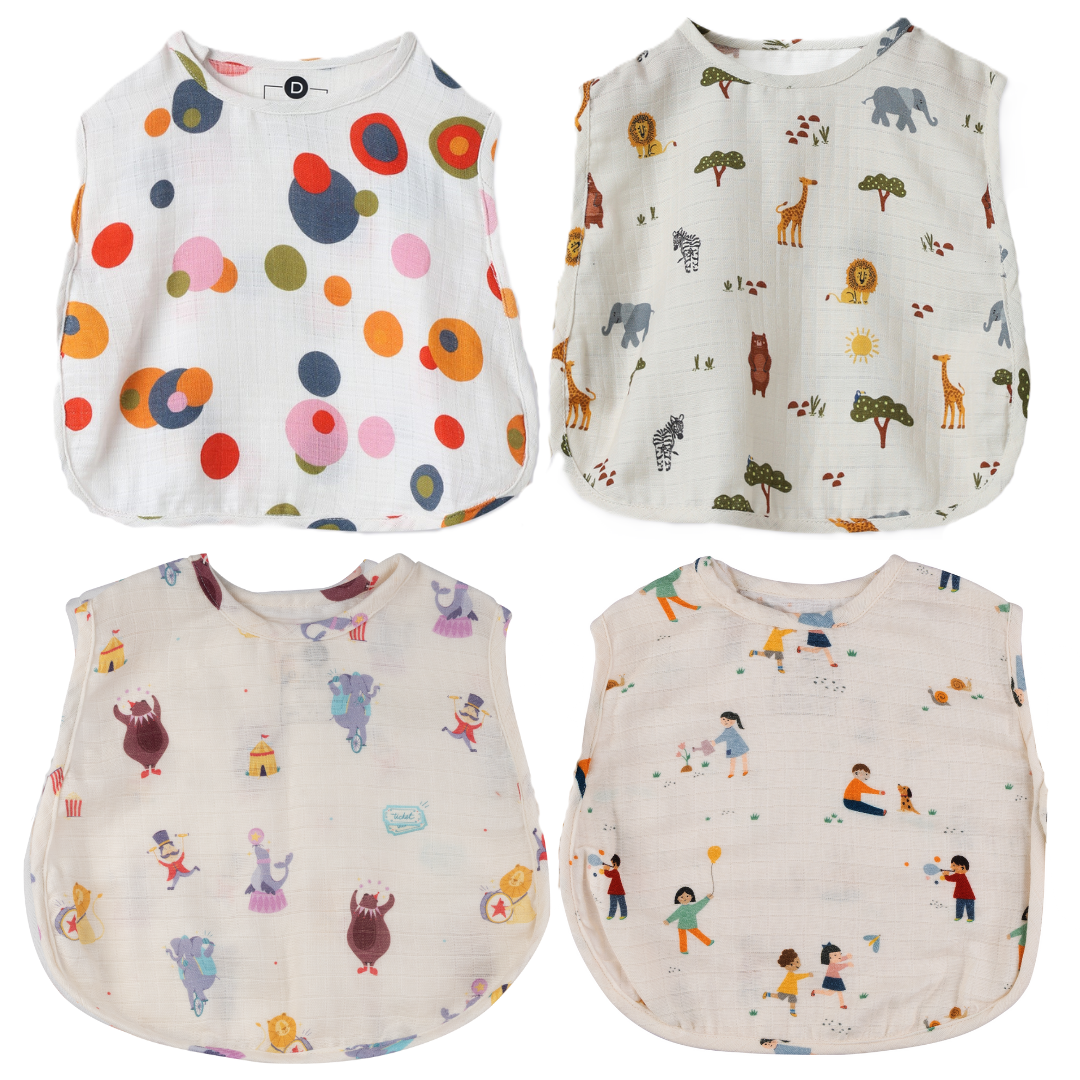 Organic Muslin Jhabla (Set of 4)