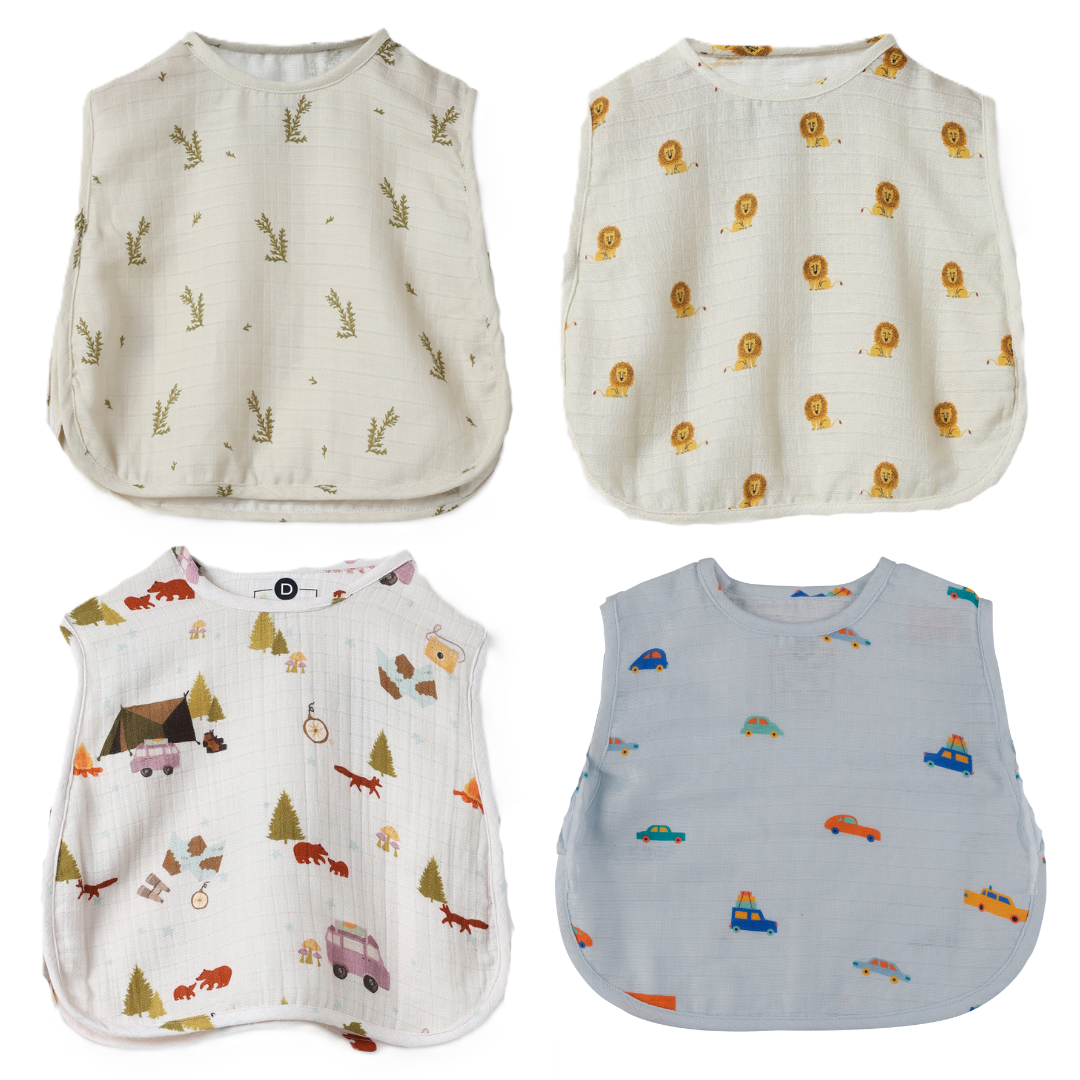 Organic Muslin Jhabla (Set of 4)