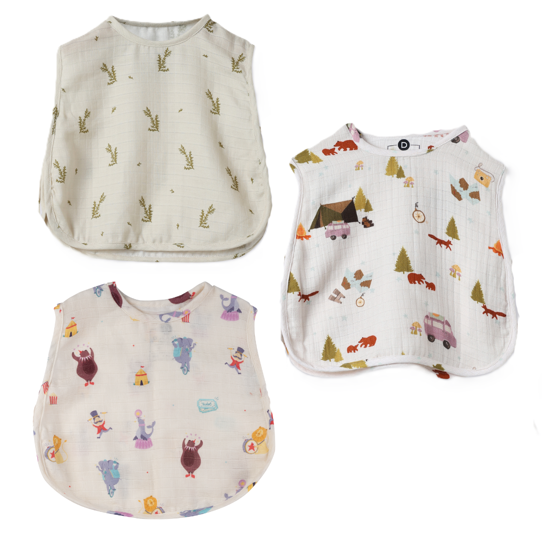 Organic Muslin Jhabla (Set of 3)