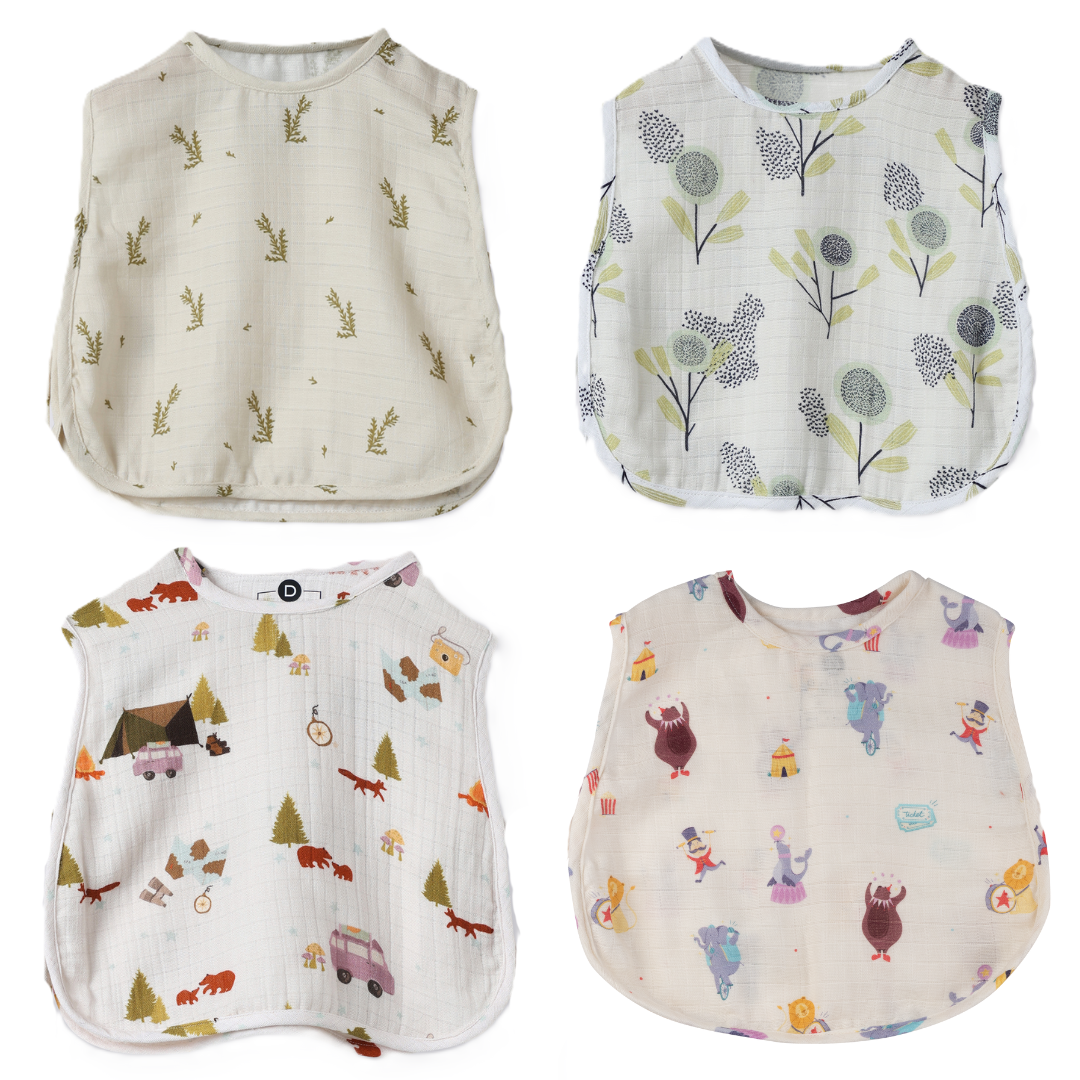 Organic Muslin Jhabla (Set of 4)