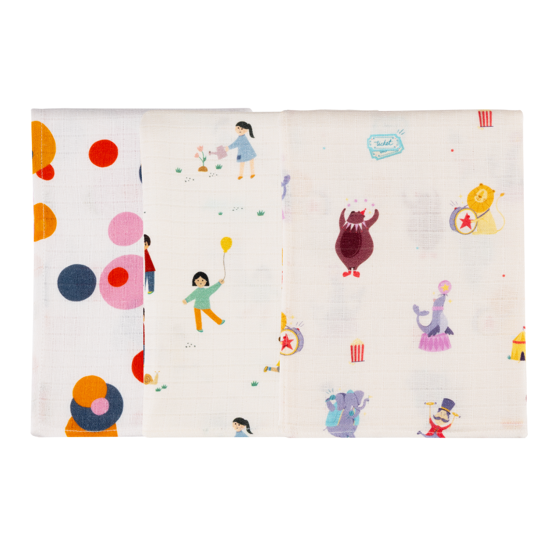 Organic Muslin Multipurpose Cloth (Set of 3)