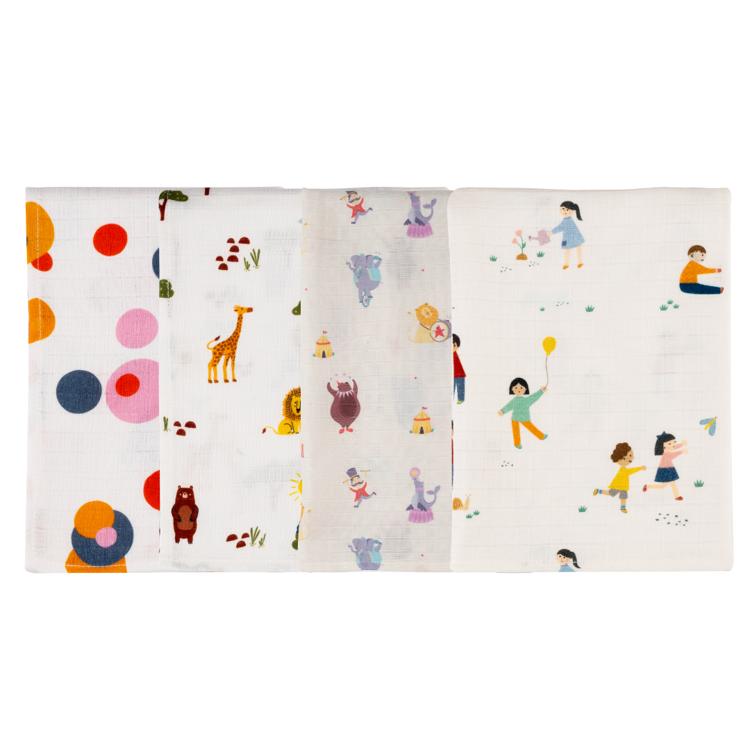 Organic Muslin Multipurpose Cloth (Set of 4)