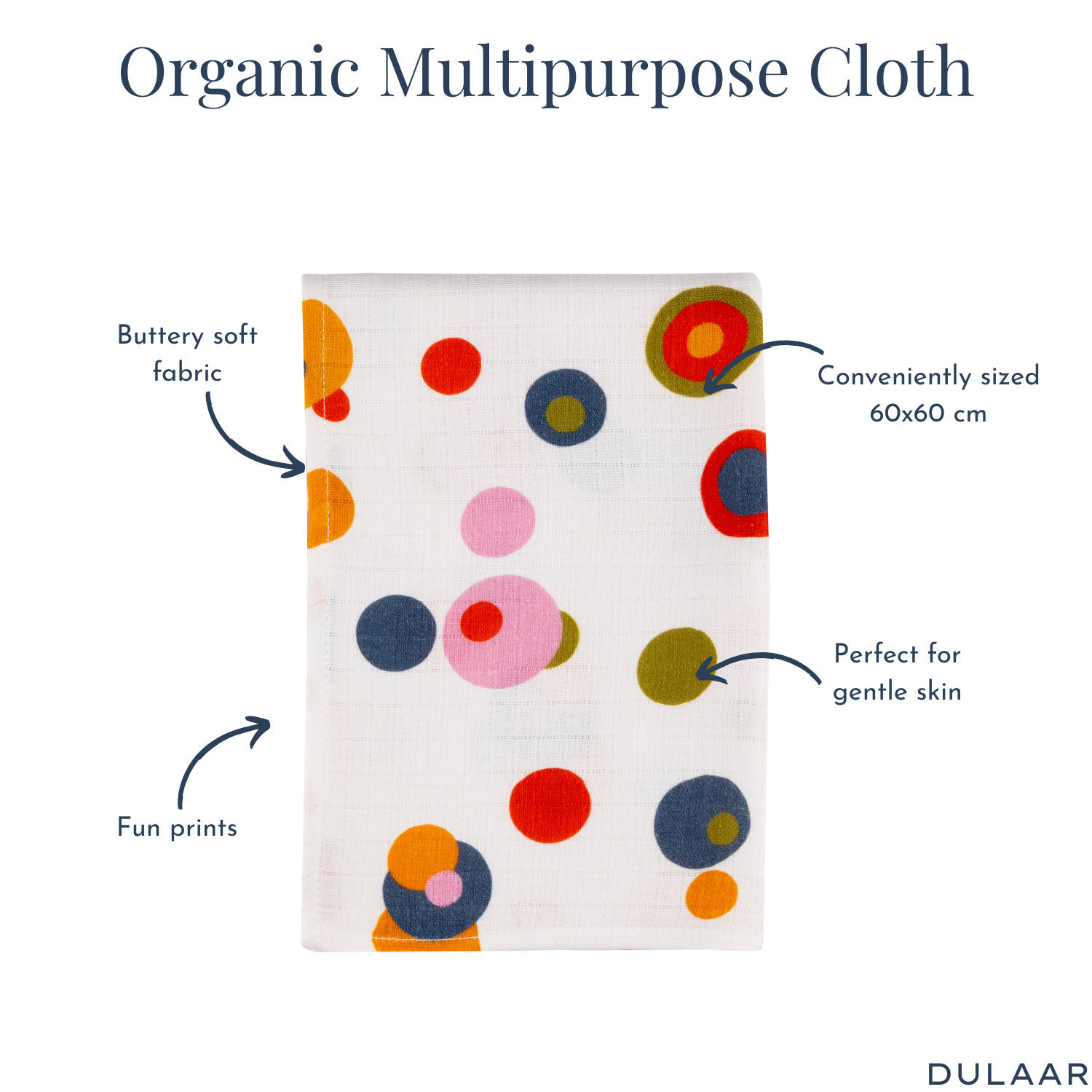 Organic Muslin Multipurpose Cloth