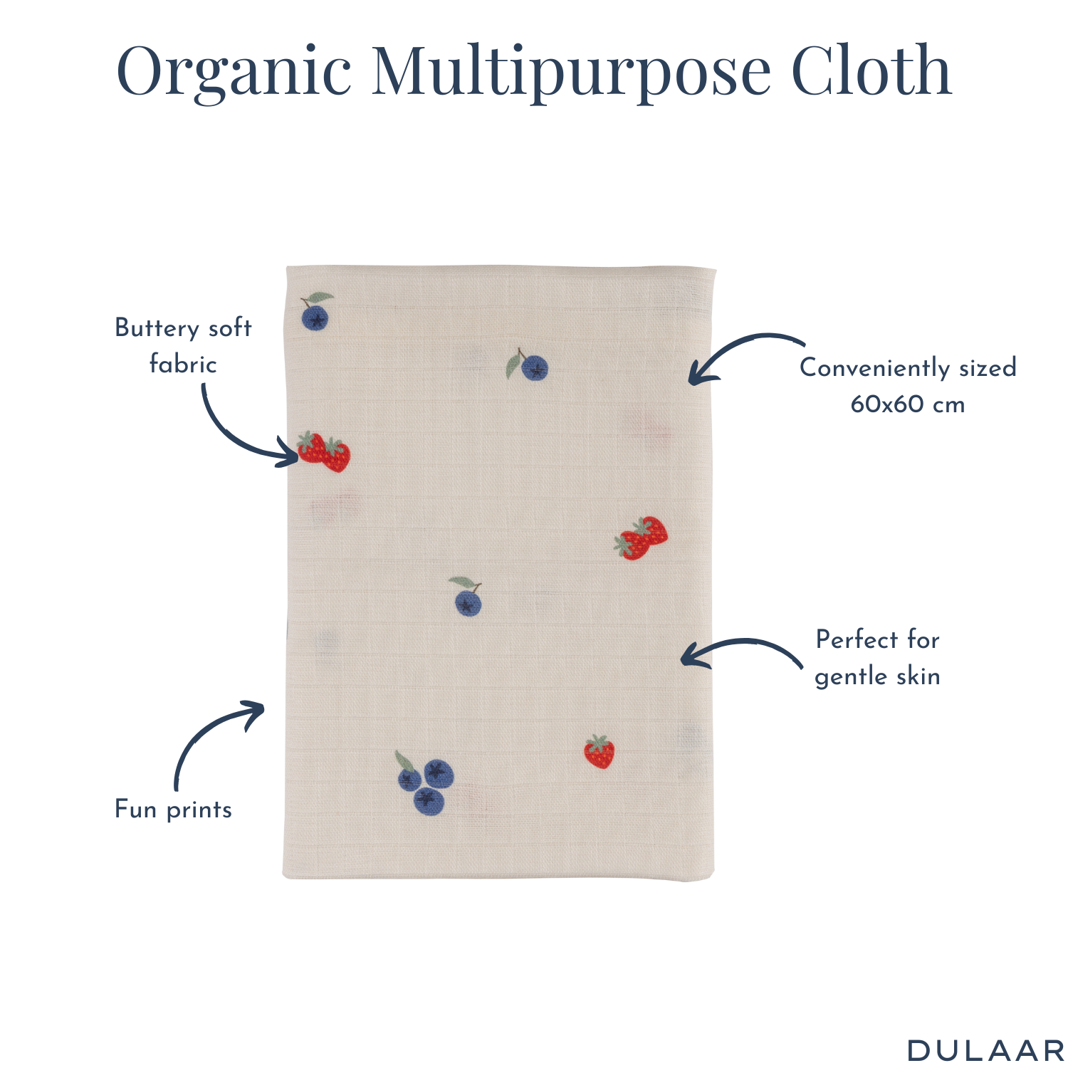 Organic Muslin Multipurpose Cloth