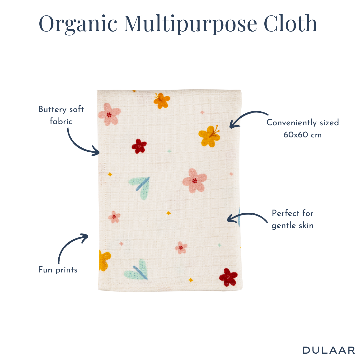 Organic Muslin Multipurpose Cloth