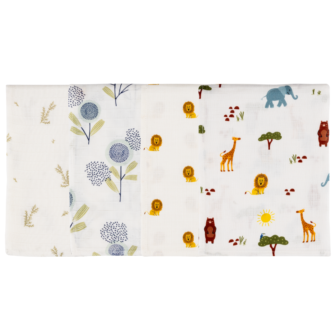 Organic Muslin Multipurpose Cloth (Set of 4)