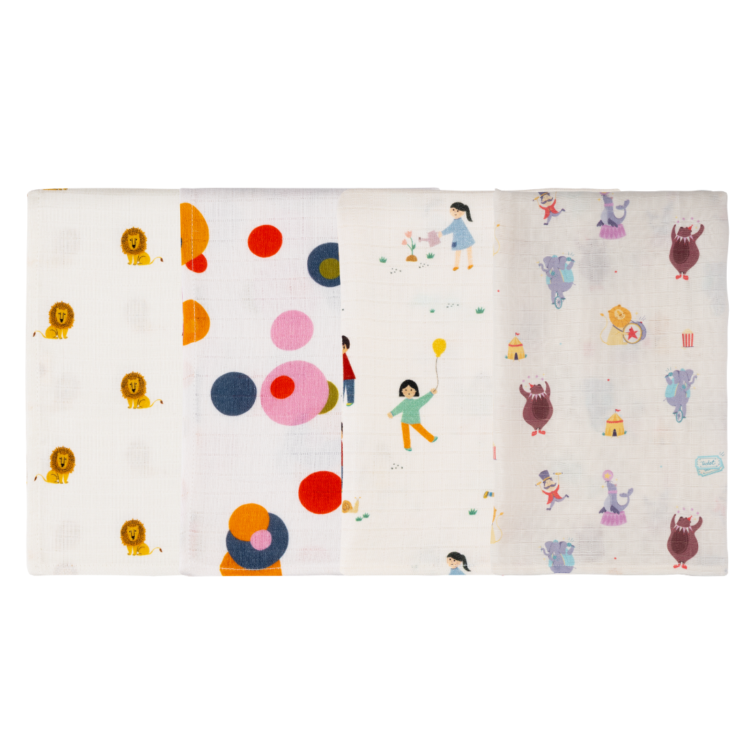 Organic Muslin Multipurpose Cloth (Set of 4)