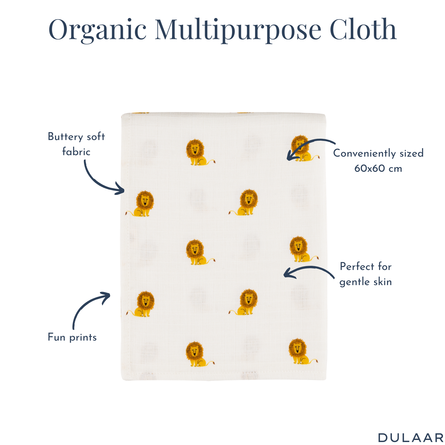 Organic Muslin Multipurpose Cloth