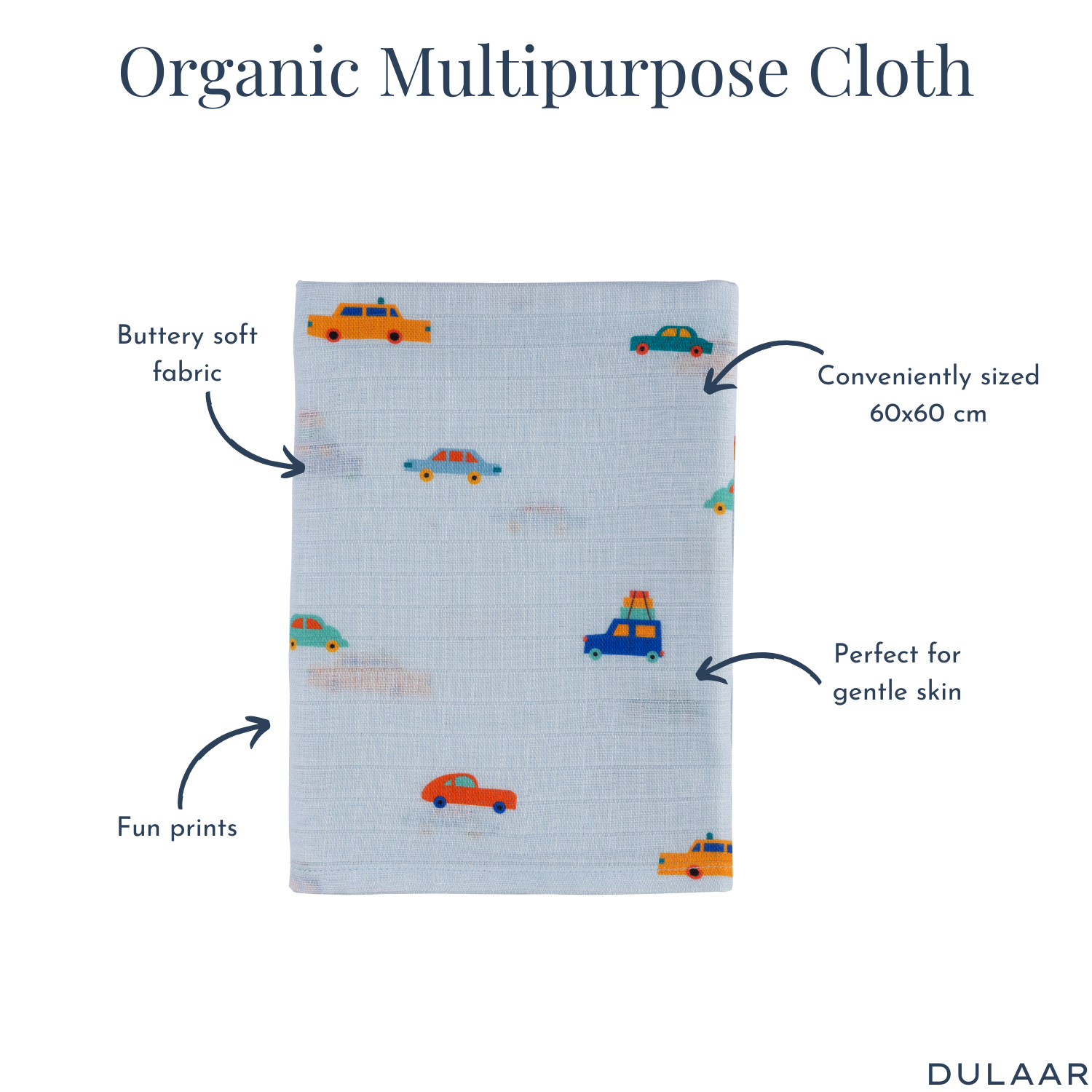 Organic Muslin Multipurpose Cloth