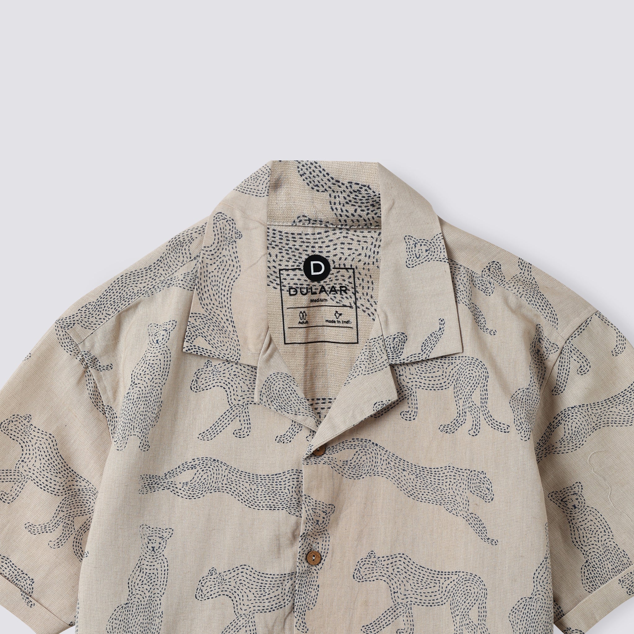Cotton Linen Shirt | Hand-Block Printed | Twinning for Dad
