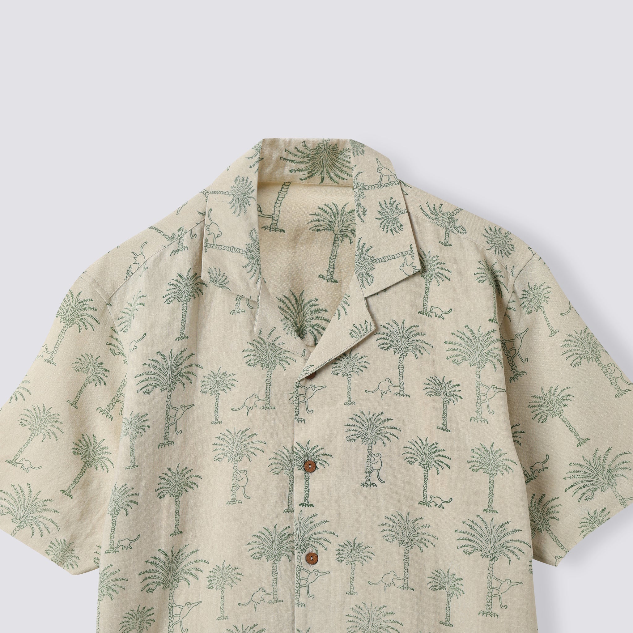 Cotton Linen Shirt | Hand-Block Printed | Twinning for Dad