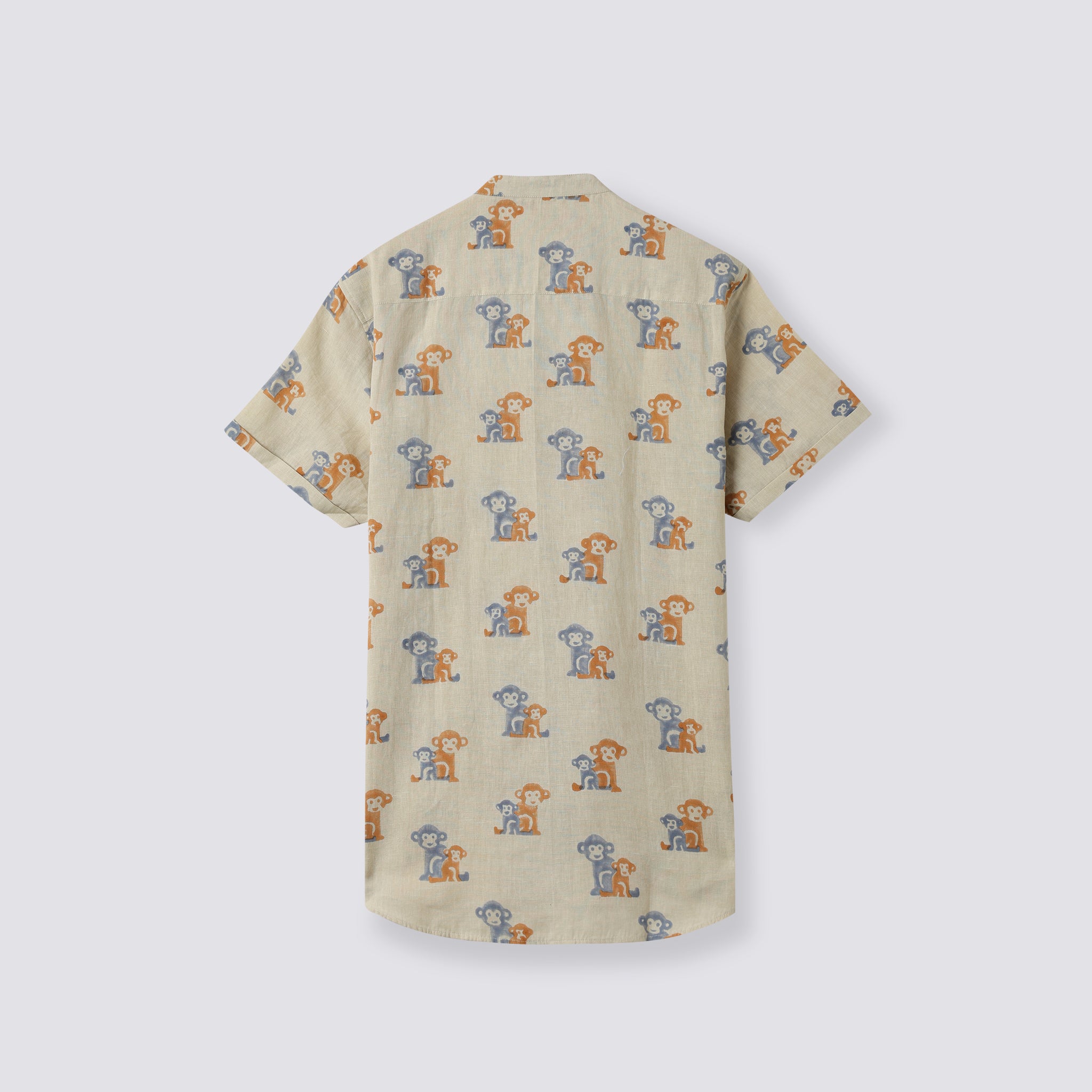 Cotton Linen Shirt | Hand-Block Printed | Twinning for Dad