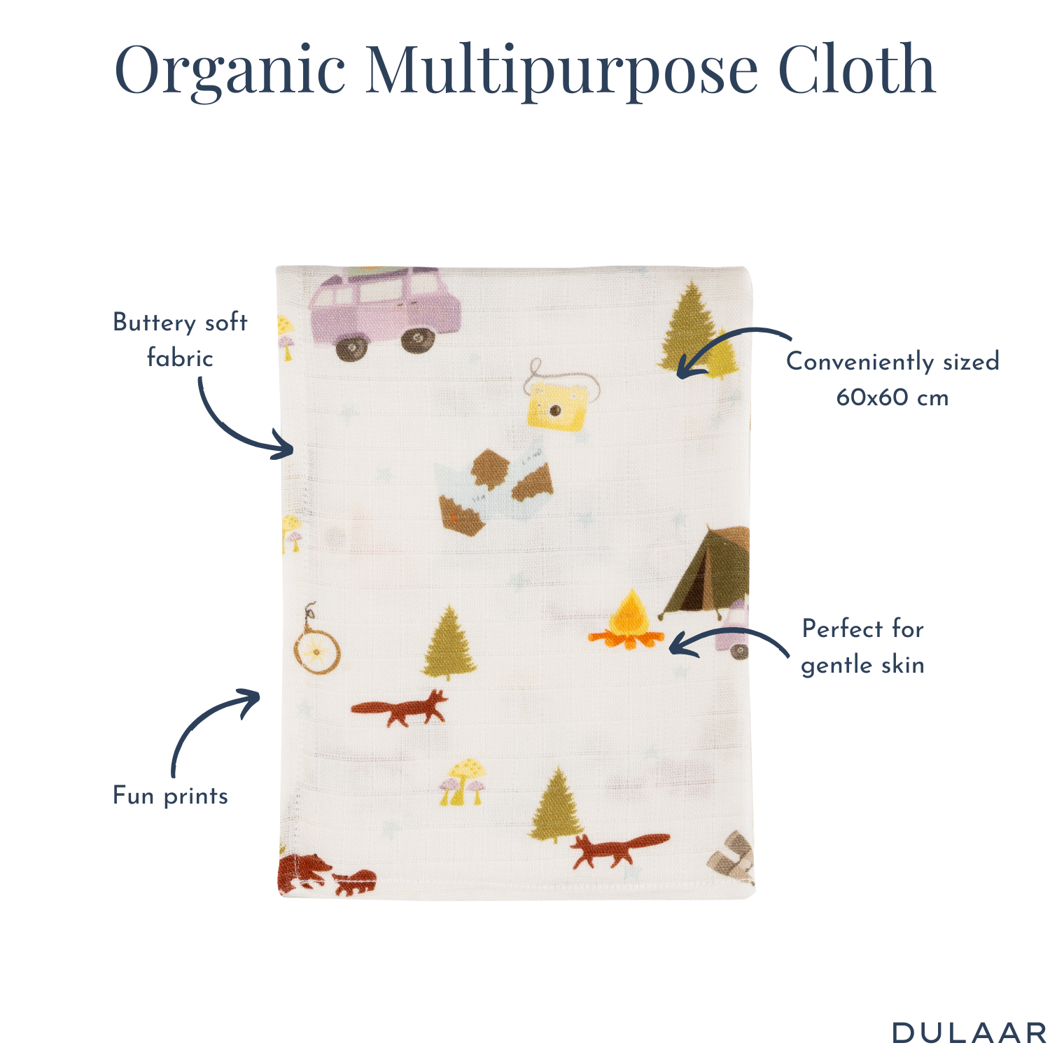 Organic Muslin Multipurpose Cloth