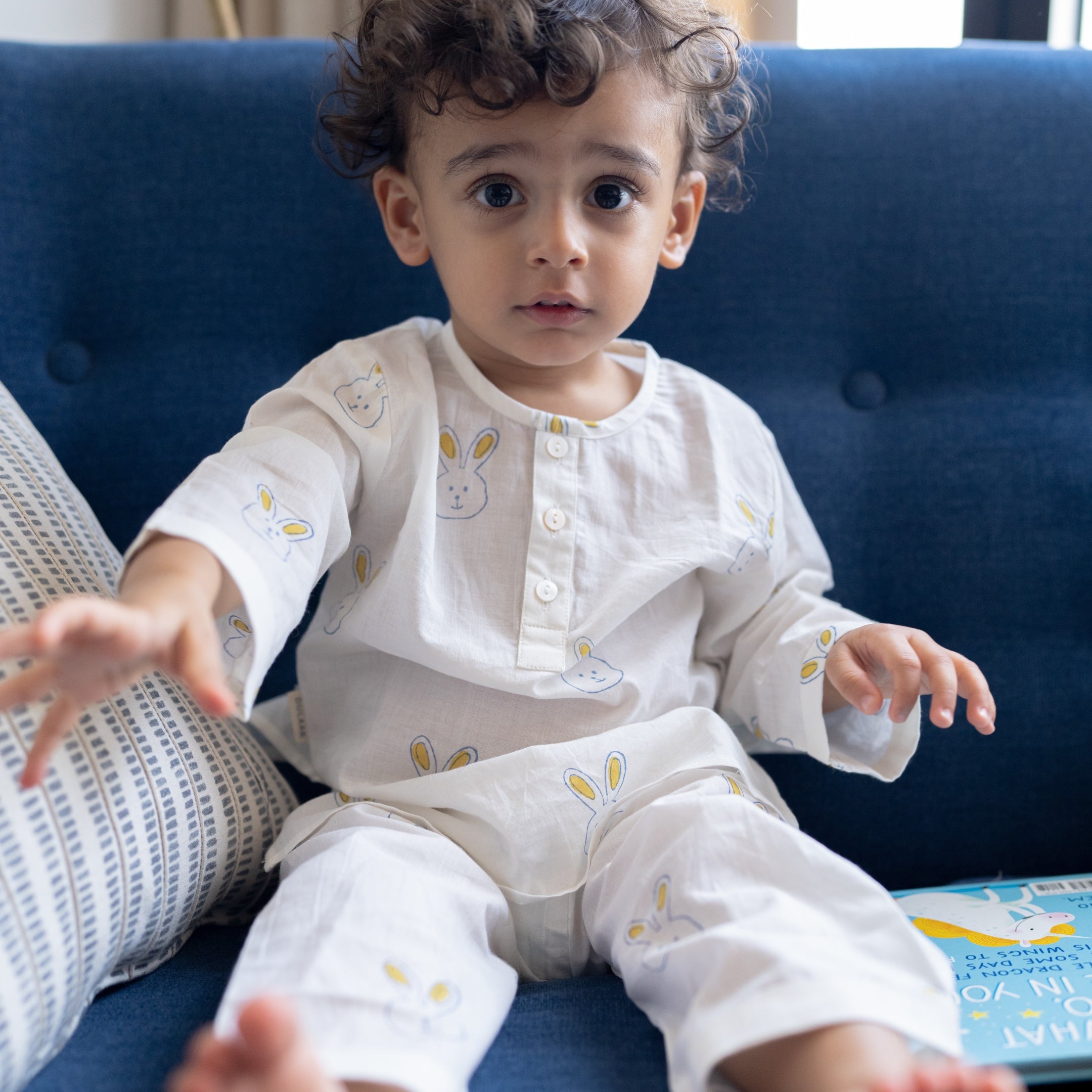 Mulmul Nightwear Set | Hand-Block Printed
